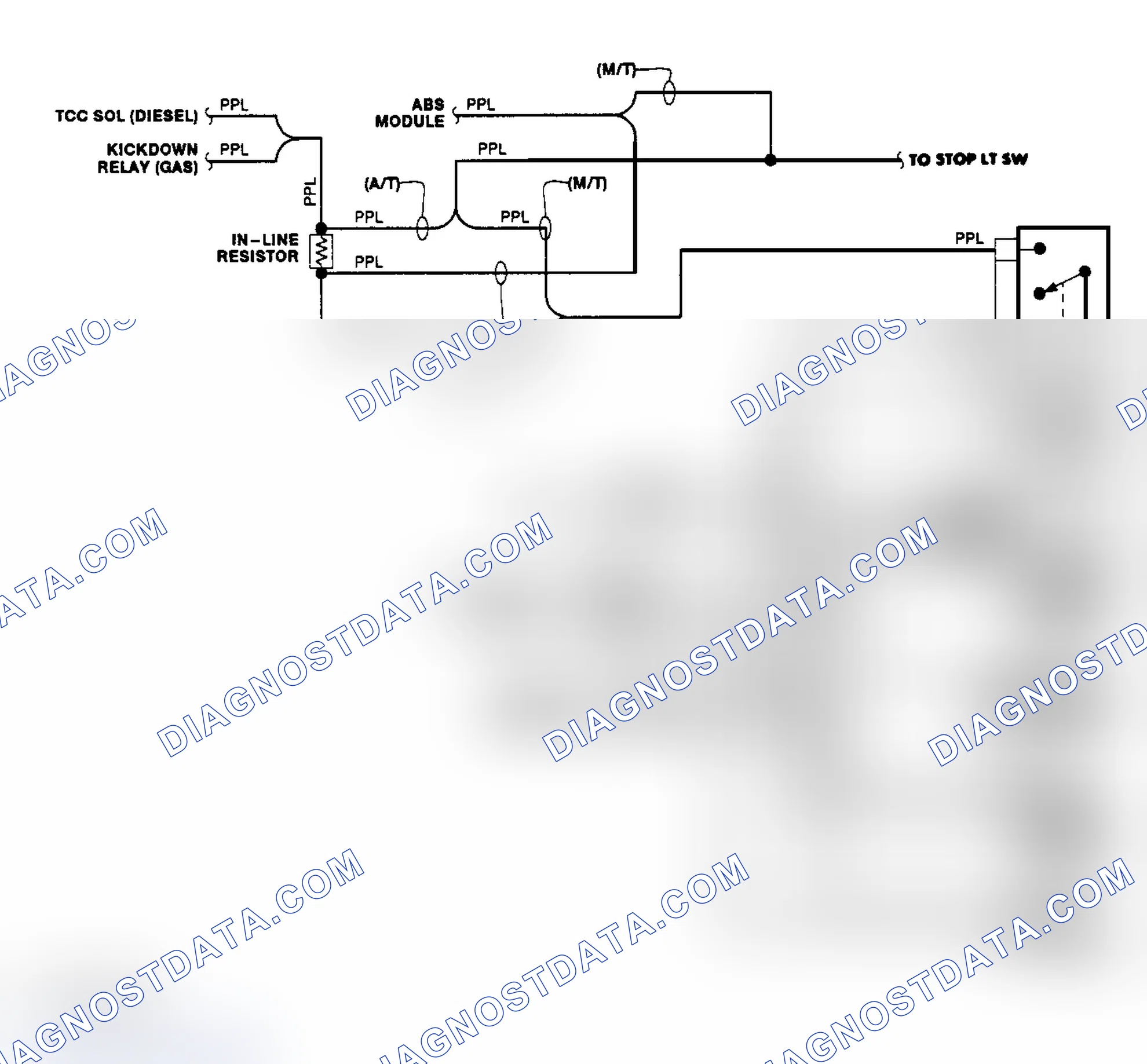 Scheme 4: Transfer Case Circuit (1990)
