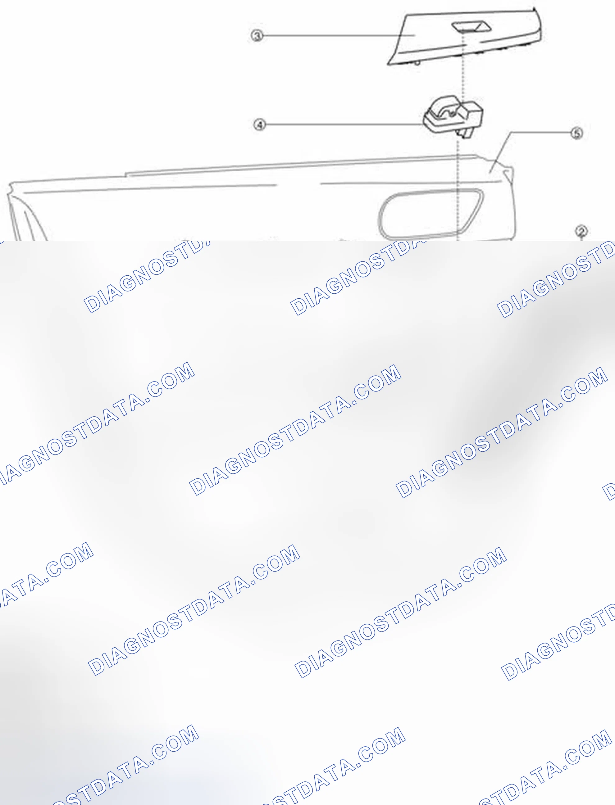 Scheme 129: REAR DOOR TRIM DISASSEMBLY/ASSEMBLY