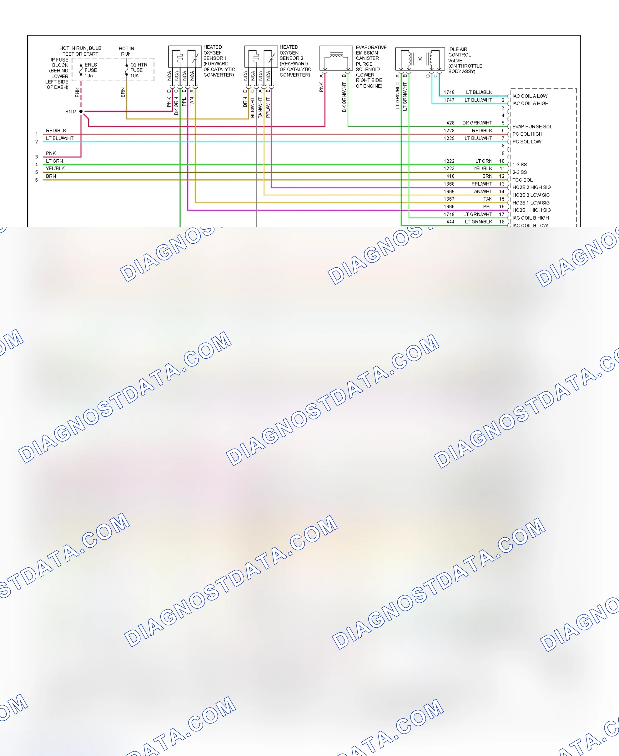 Scheme 111: PCM Wiring Diagram (Cavalier & Sunfire - 2.2L VIN 4 - Gasoline - 3 Of 3)
