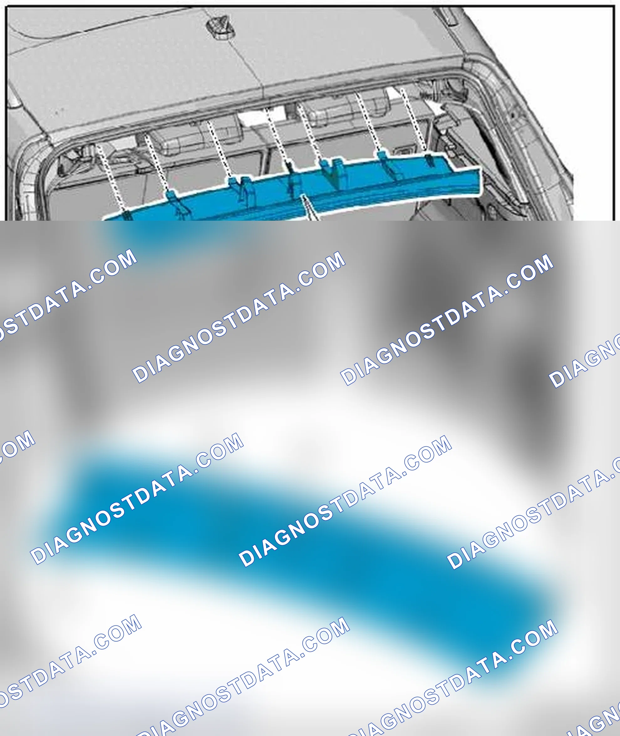 Scheme 31: REAR ROOF PANEL TRIM ASSEMBLY OVERVIEW