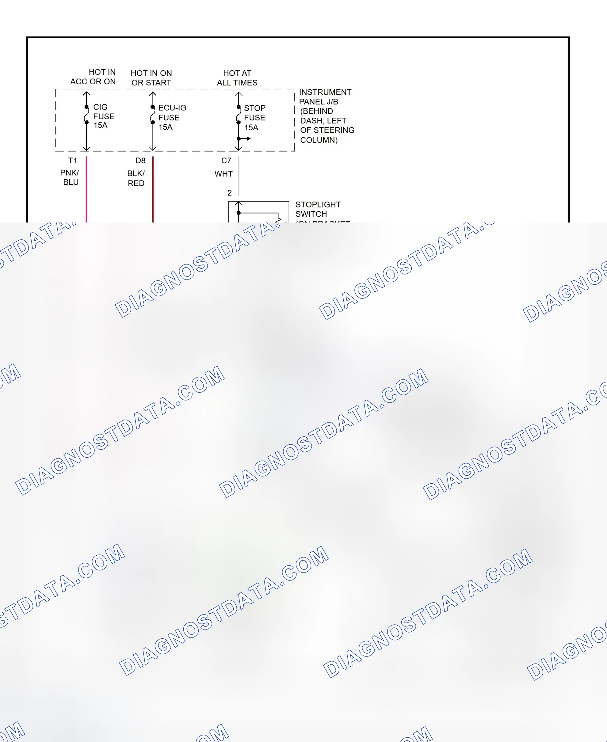 Scheme 230: Shift Lock System Wiring Diagram (Toyota Camry Solara)