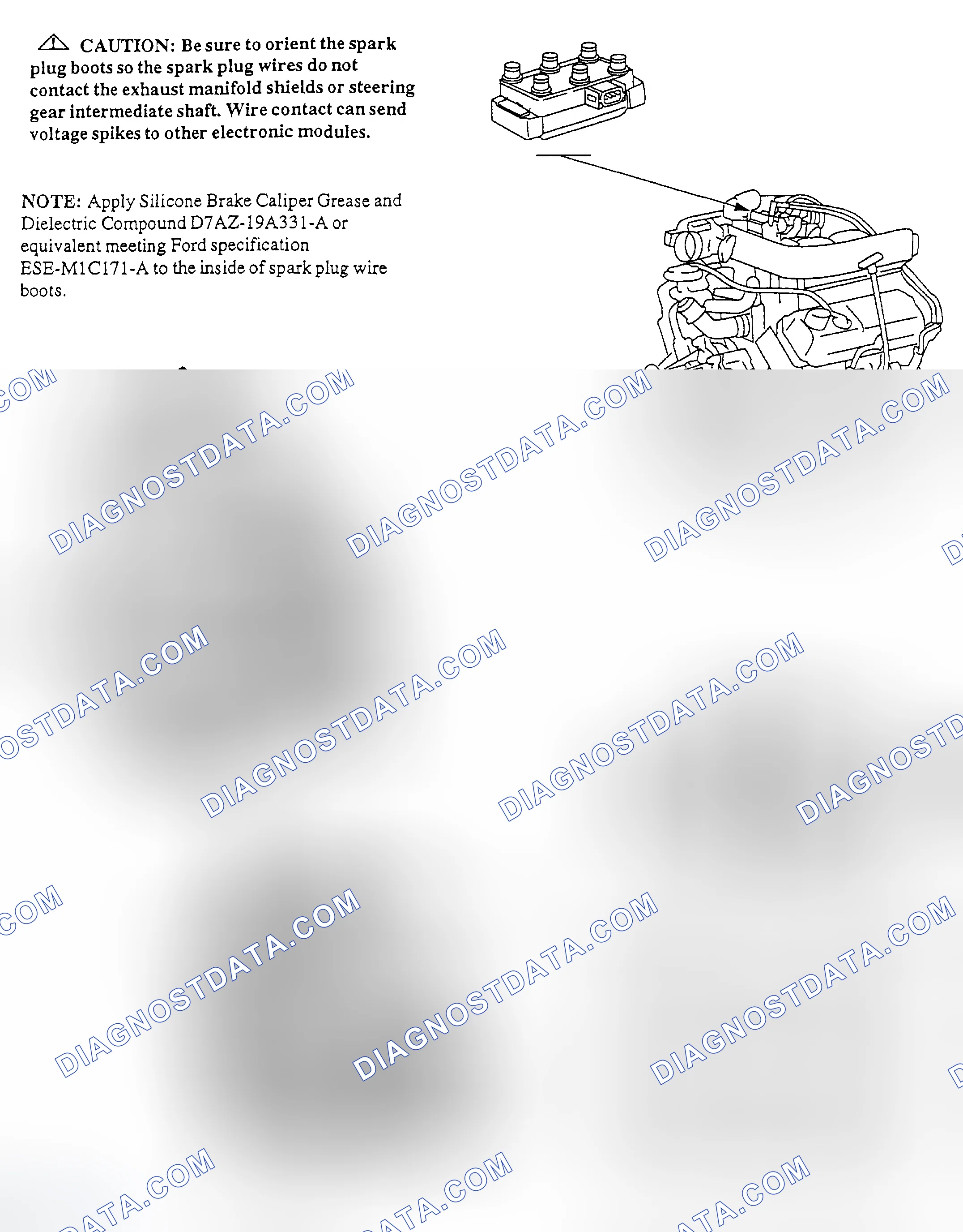 Scheme 13: Spark Plug Wire Routing (4.2L)