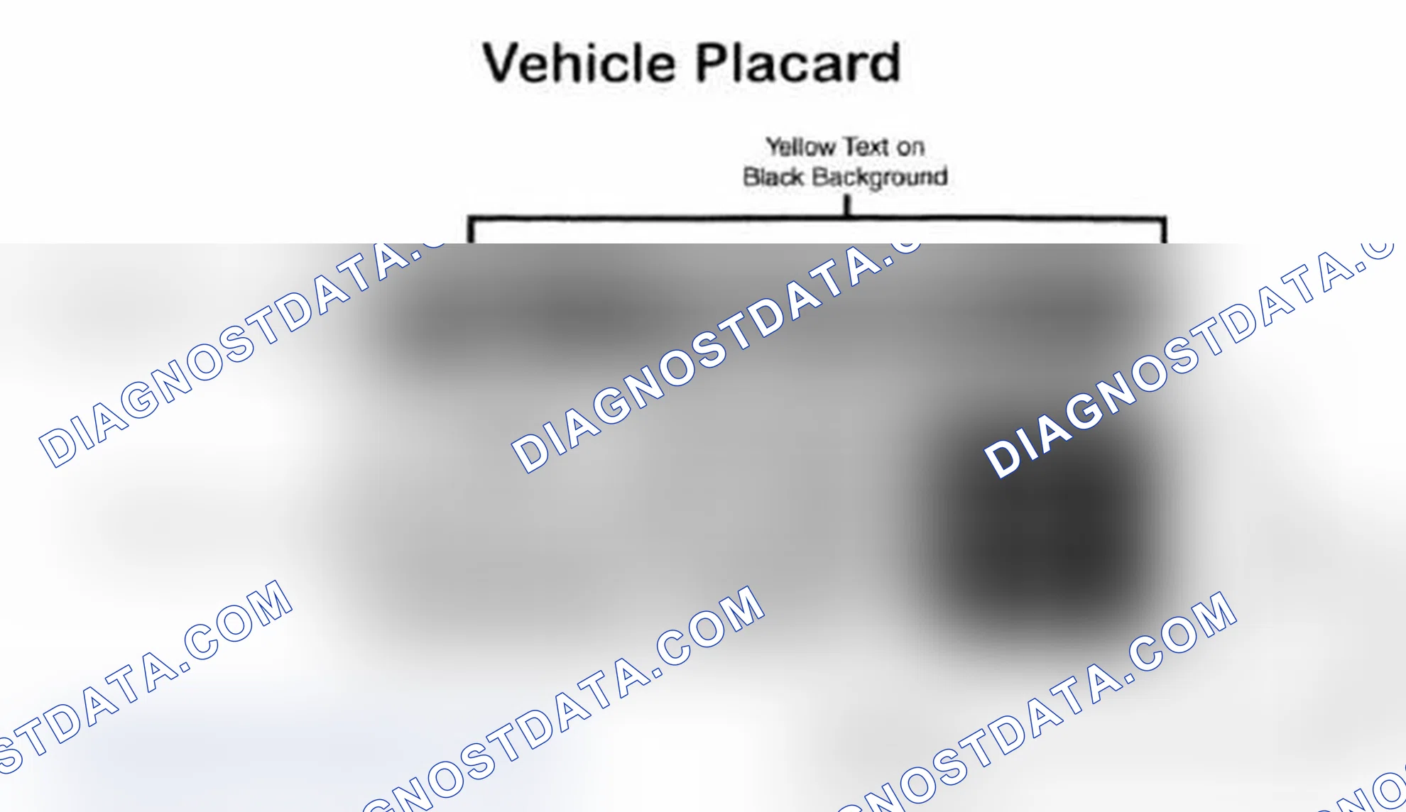 Scheme 28: Vehicle Tire Placard - Typical