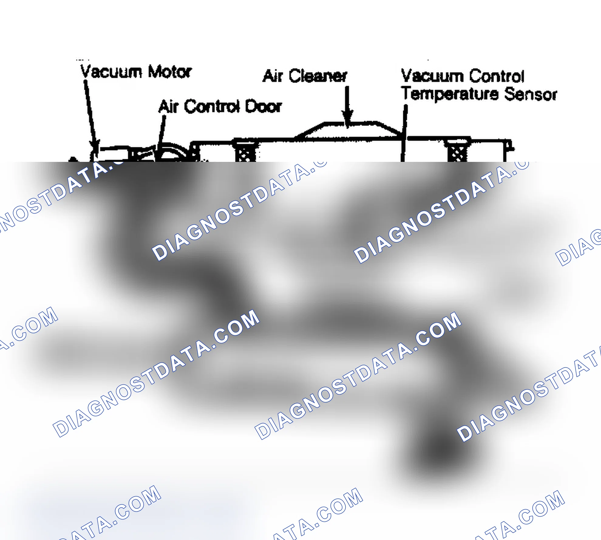 Scheme 48: Thermostatic Air Cleaner Assembly Showing Air Flow into Carburetor