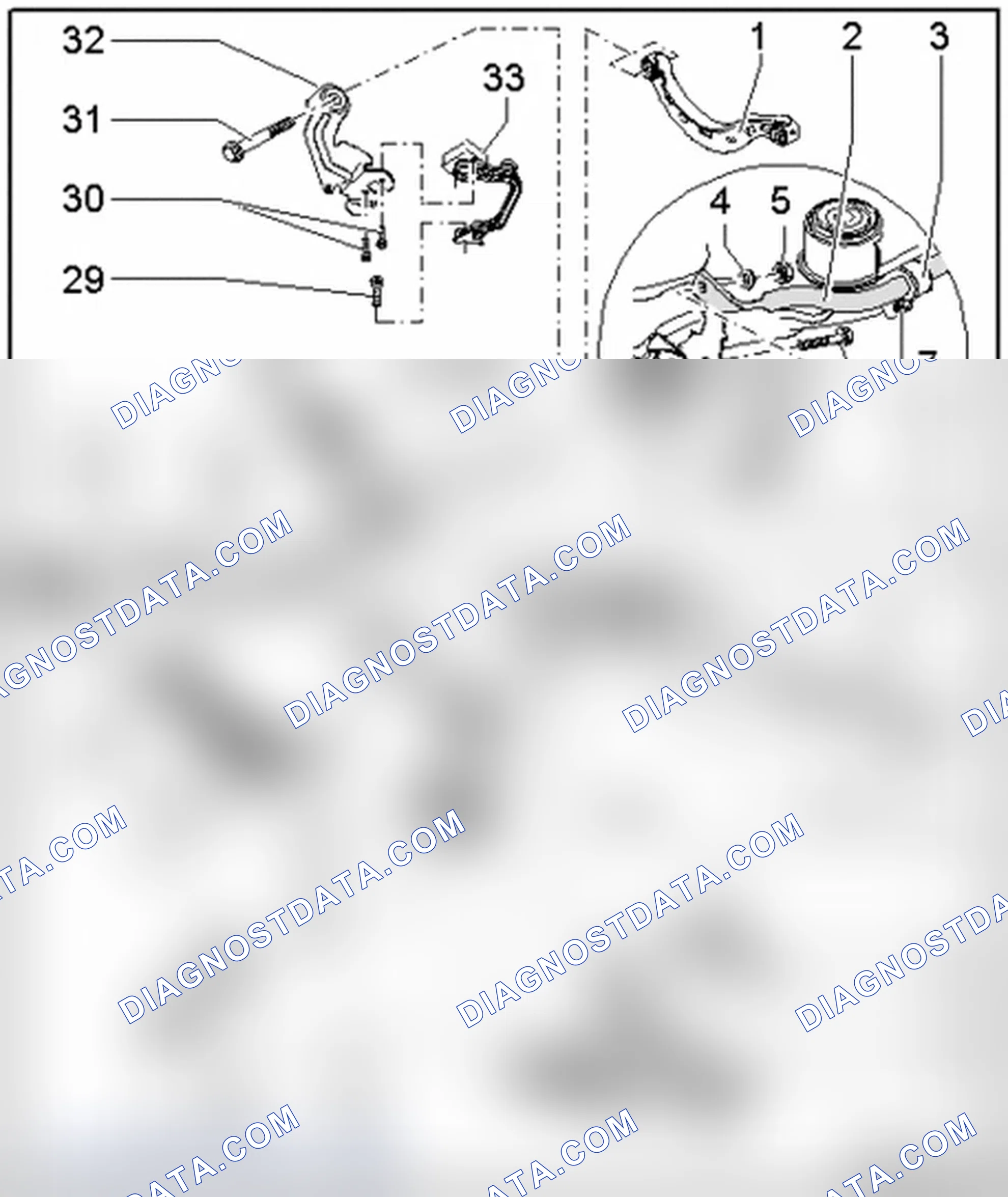 Scheme 187: Subframe - All Wheel Drive (AWD), stabilizer bar, coupling rod, assembly overview
