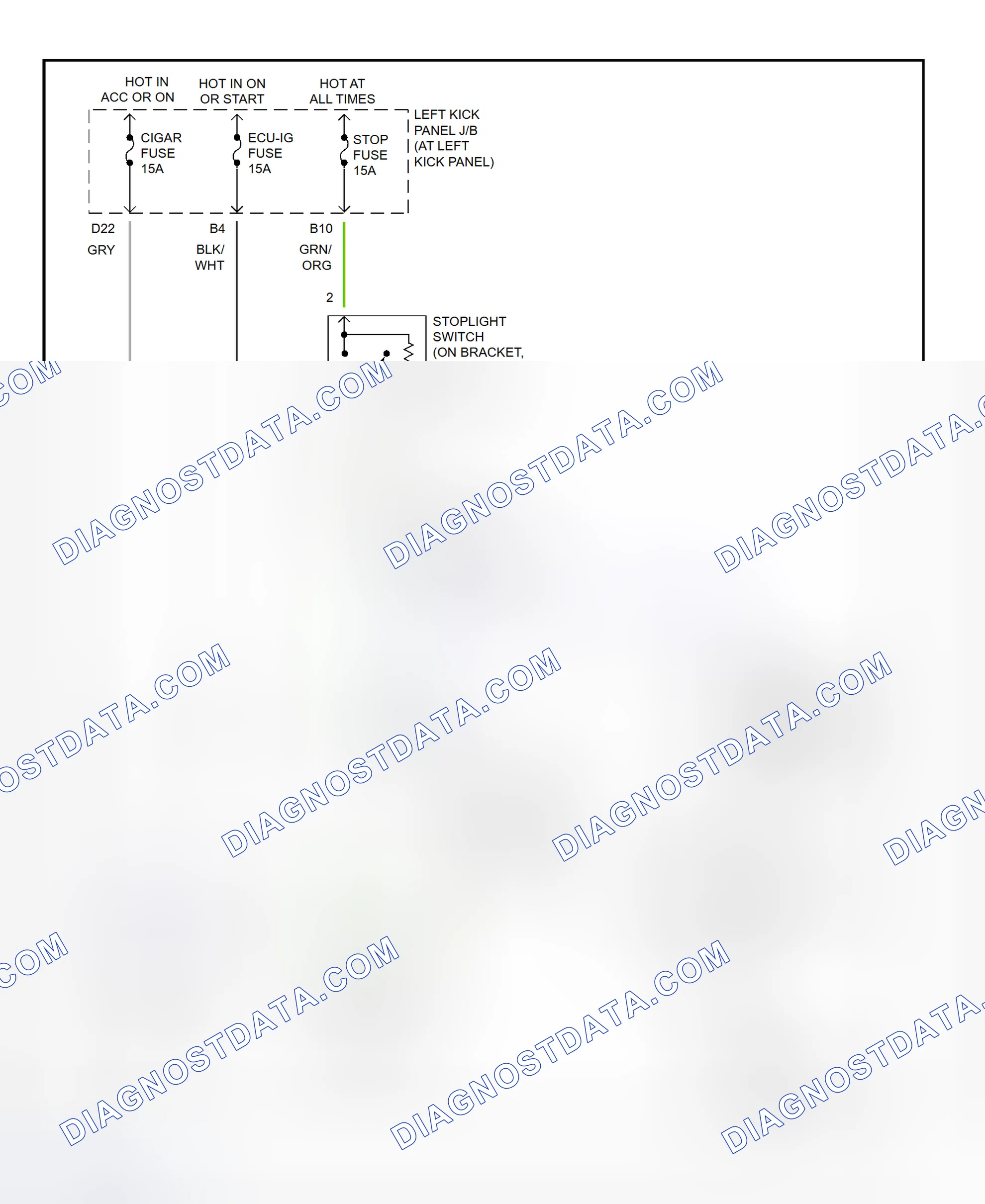 Scheme 294: Shift Interlock System Wiring Diagram (2001 - Lexus LX470)