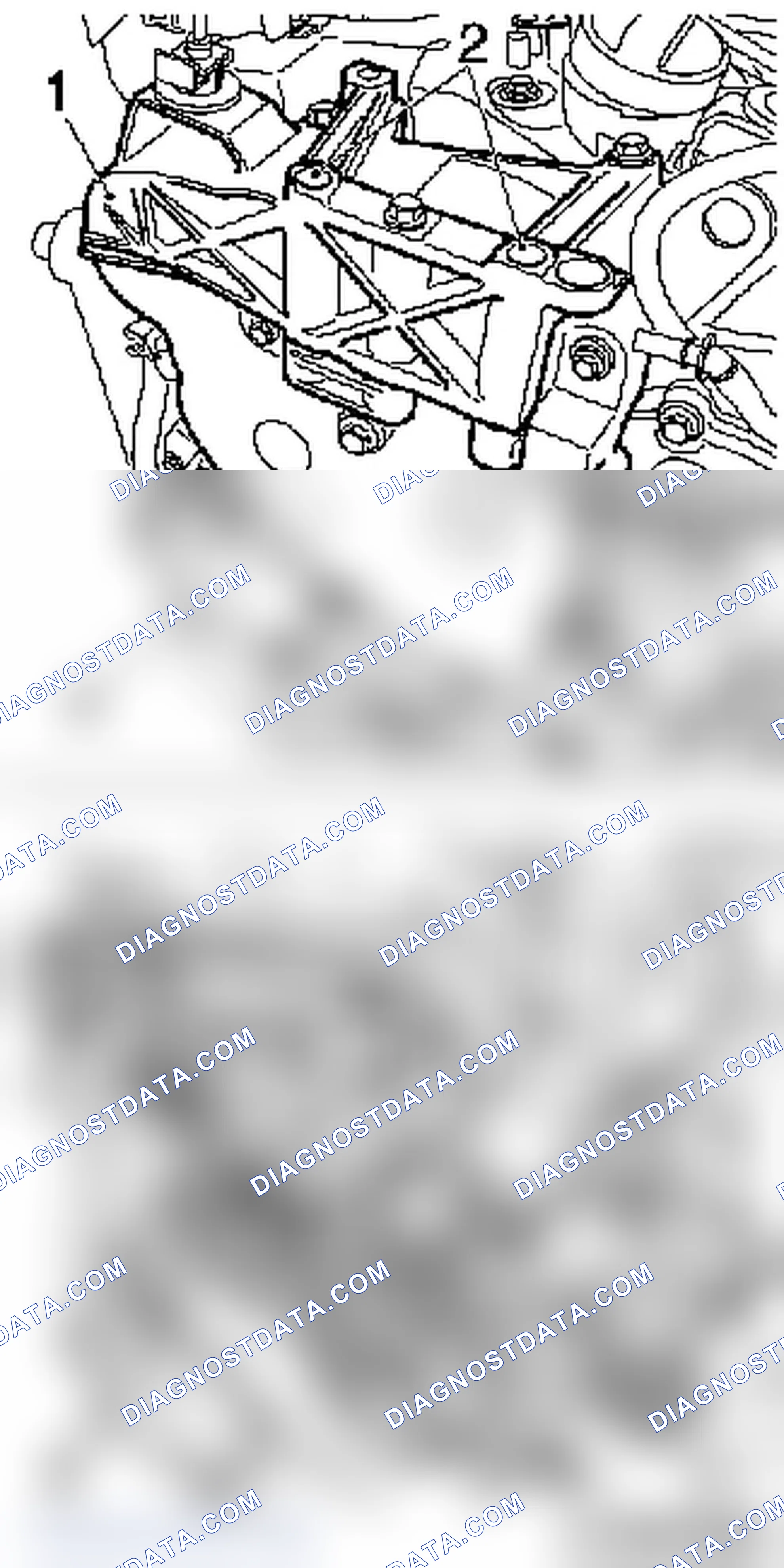Timing Belt Casing and Engine Support Bracket, G9U 730