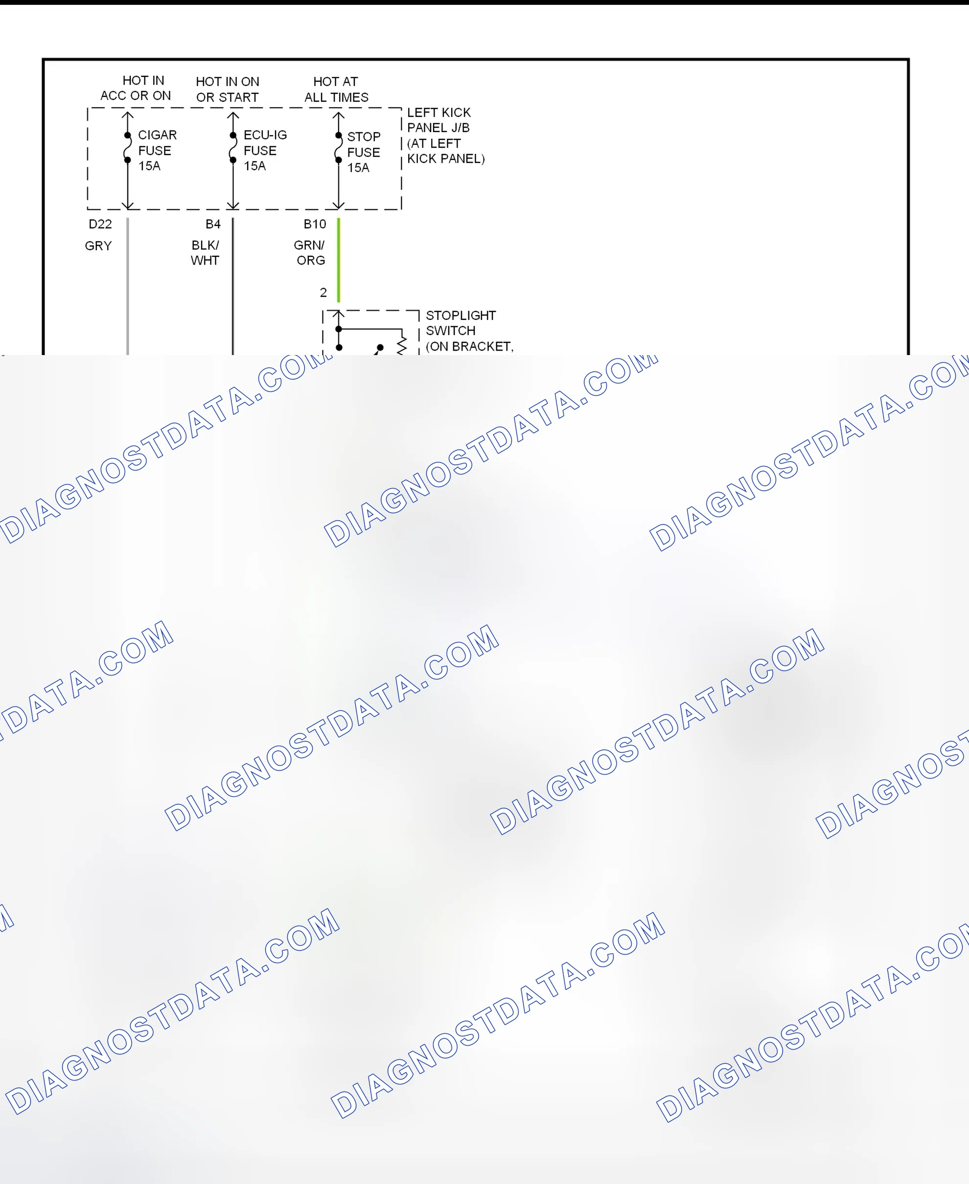 Scheme 220: Shift Interlock System Wiring Diagram (2002 - Lexus LX470)