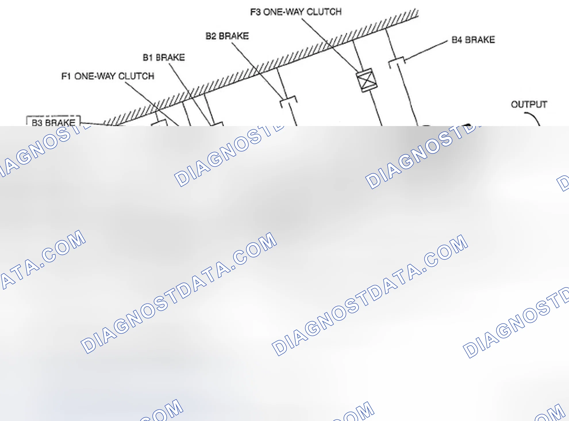Scheme 227: Automatic Transmission Powerflow Structure (4GR) (1 Of 2)