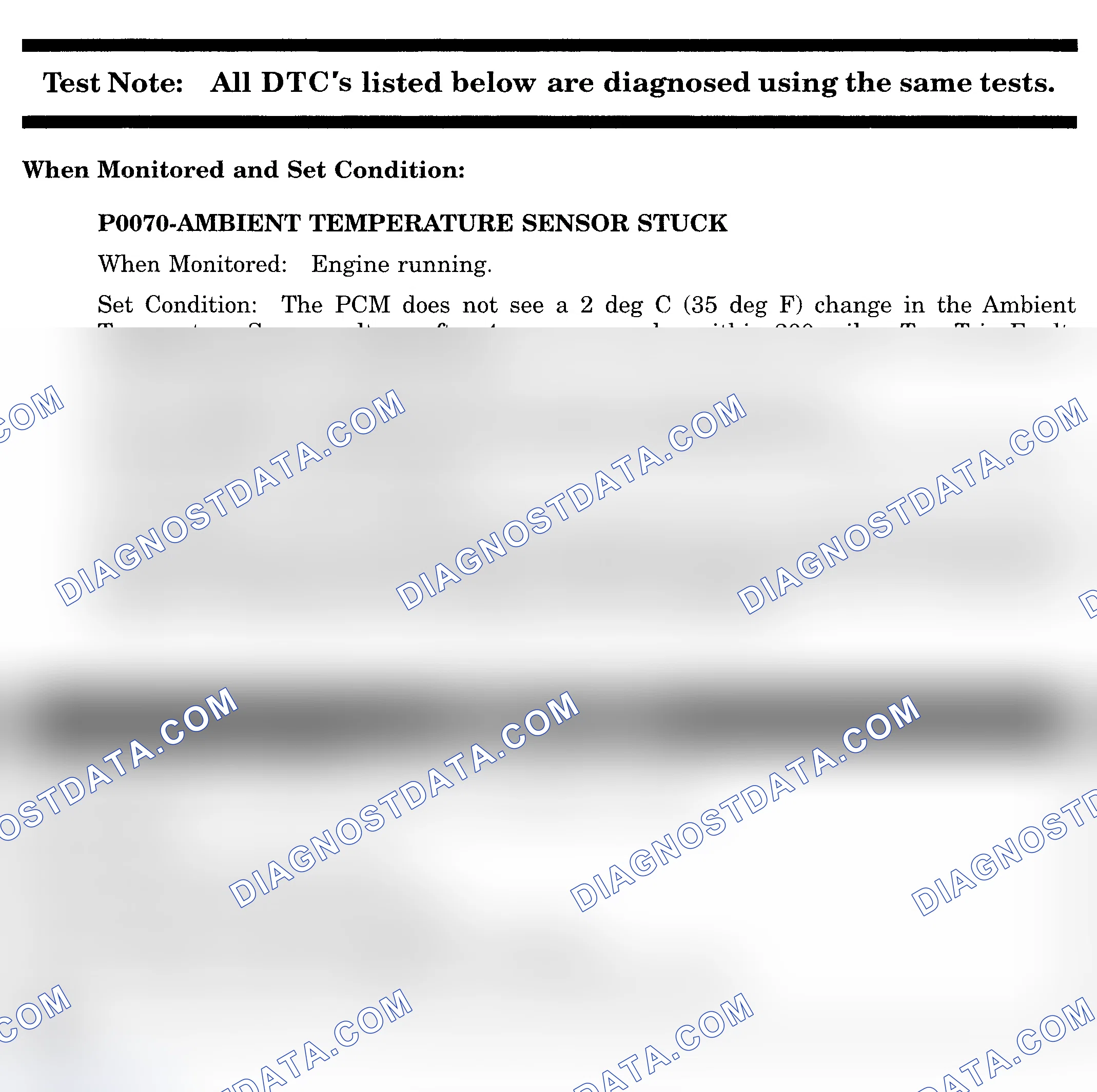 Scheme 414: DTC P0070: AMBIENT TEMPERATURE SENSOR STUCK