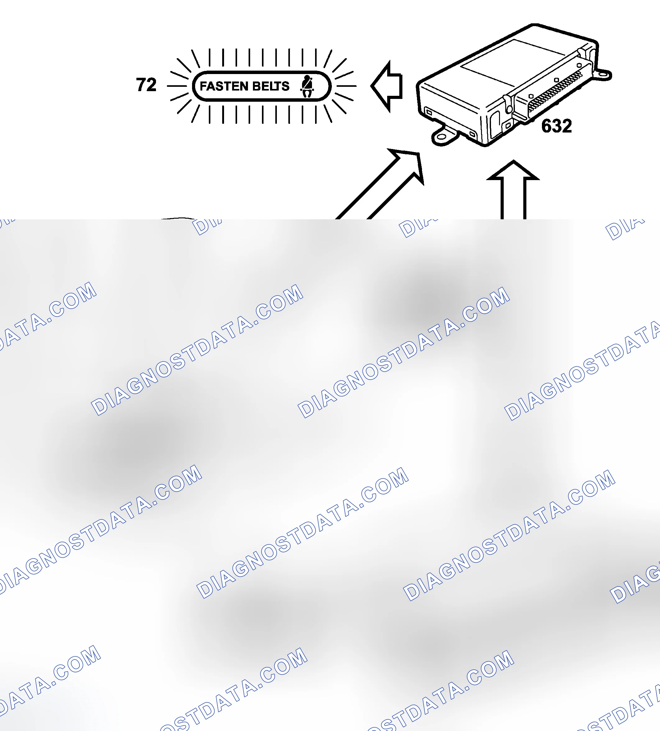 Scheme 66: System Overview, Seat Belt Warning