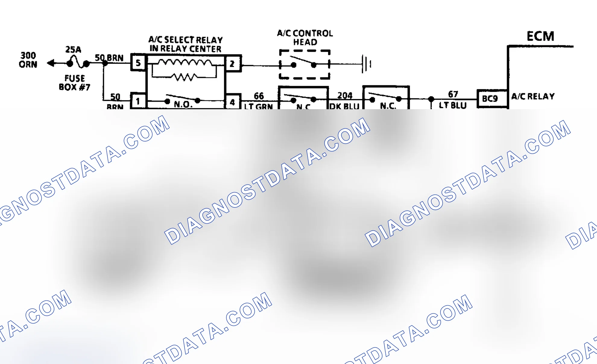 Scheme 285: Chart C10A, Schematic, A/C Clutch Control (3.8L "C" & "H" Bodies)