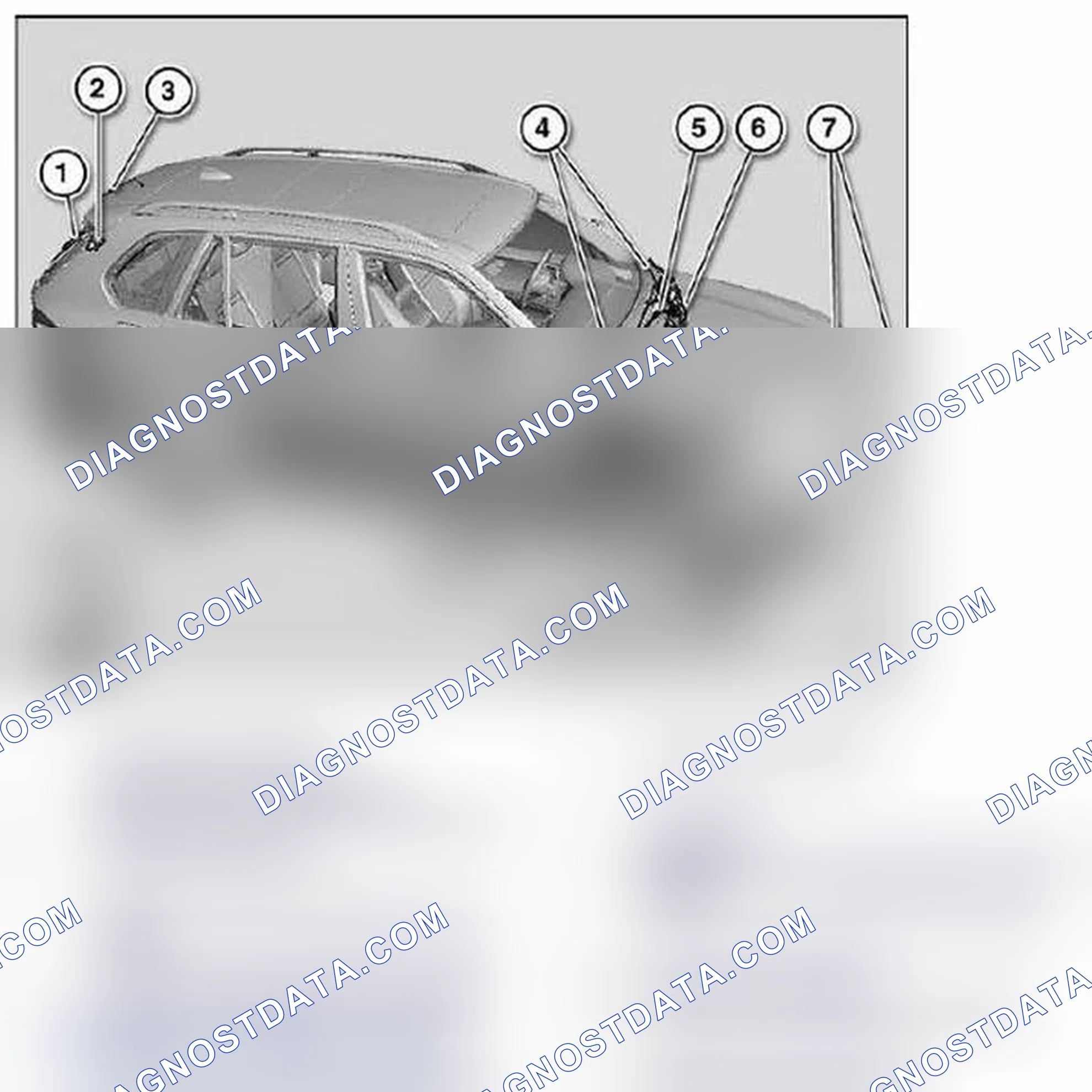 Scheme 238: 61 61.. OVERVIEW OF WINDSCREEN WIPER, WINDSCREEN WASHER AND HEADLIGHT WASHER SYSTEMS