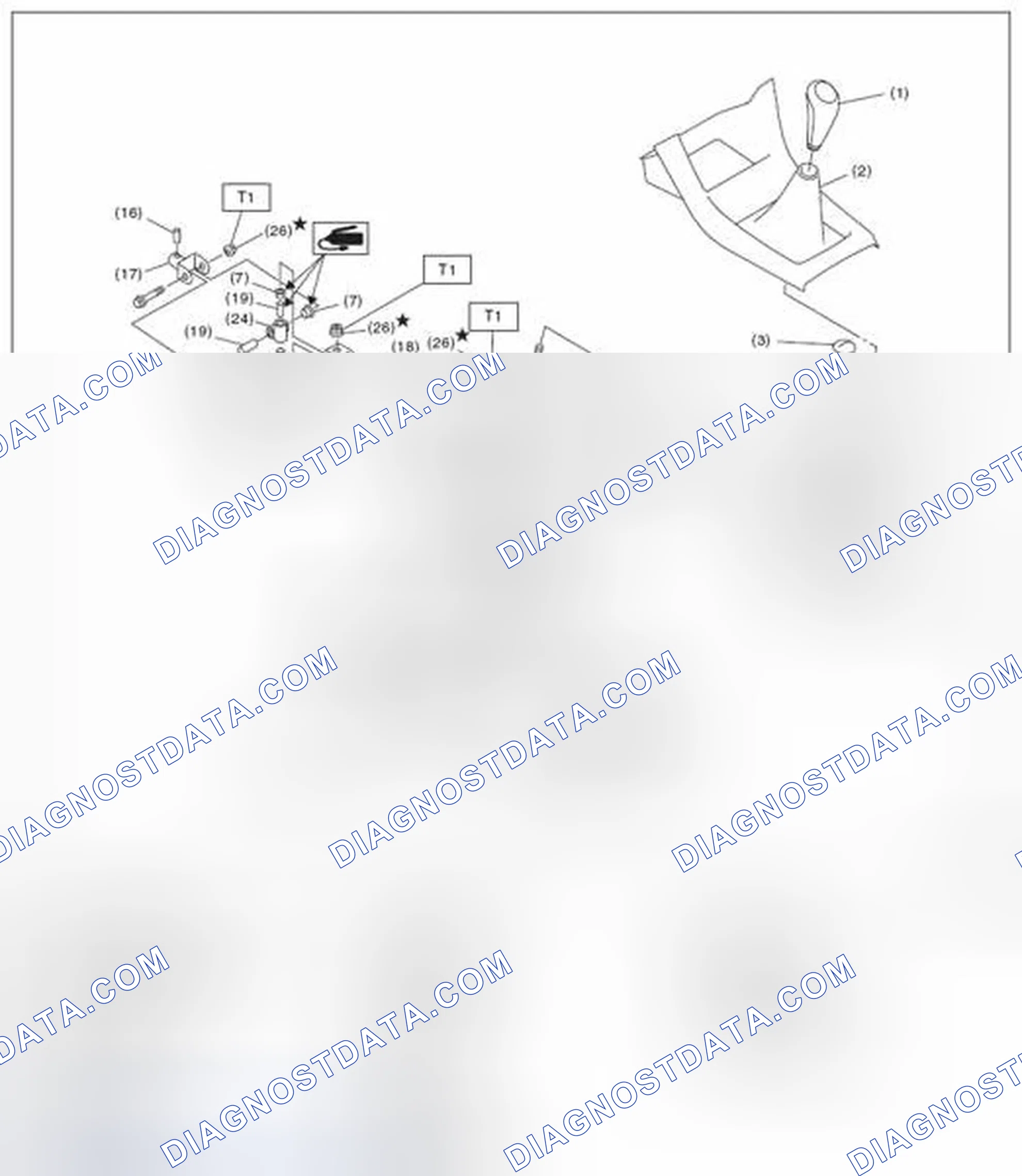 Scheme 427: 5MT GEAR SHIFT LEVER