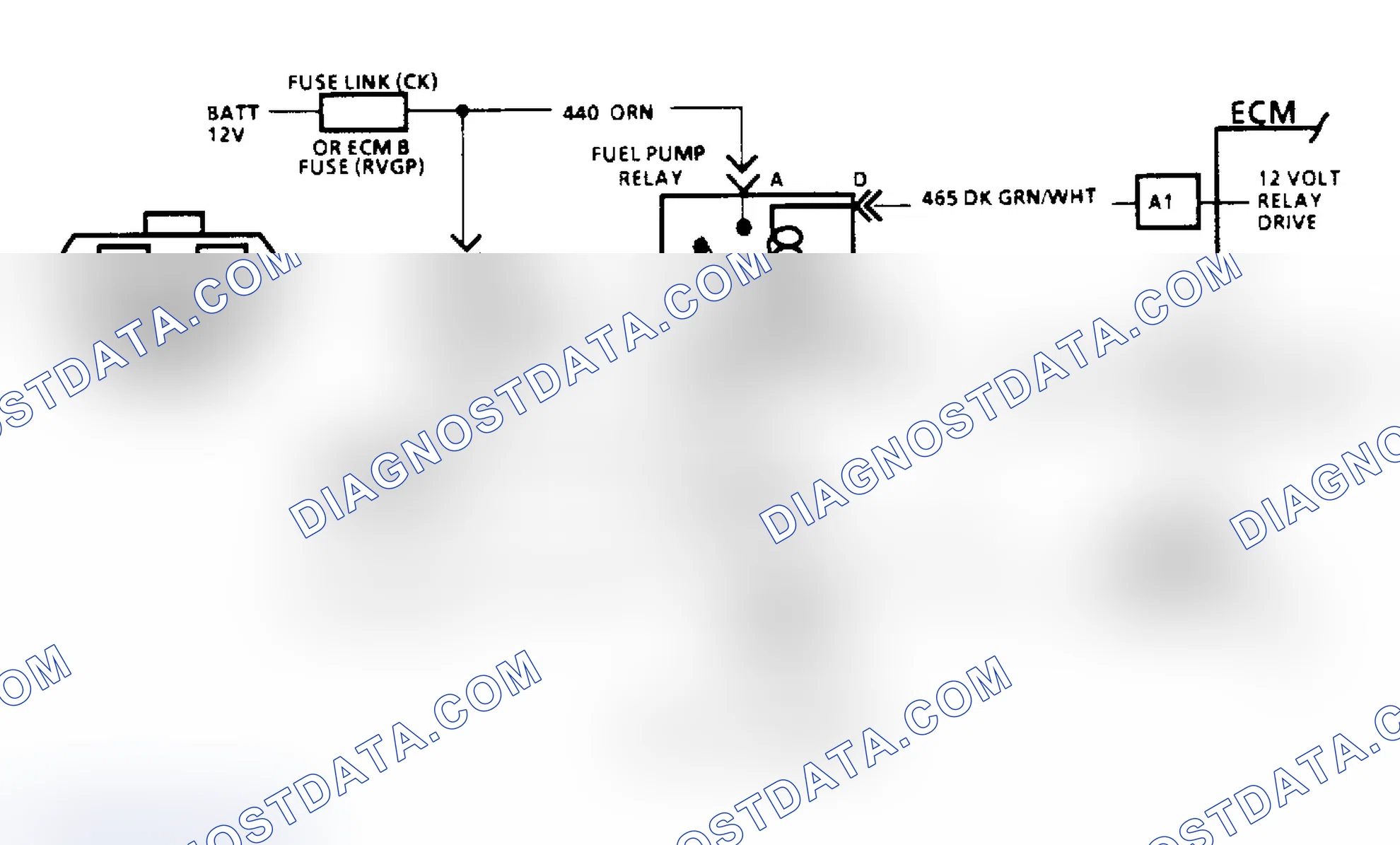 Scheme 83: Code 54, Fuel Pump Schematic (All Others)
