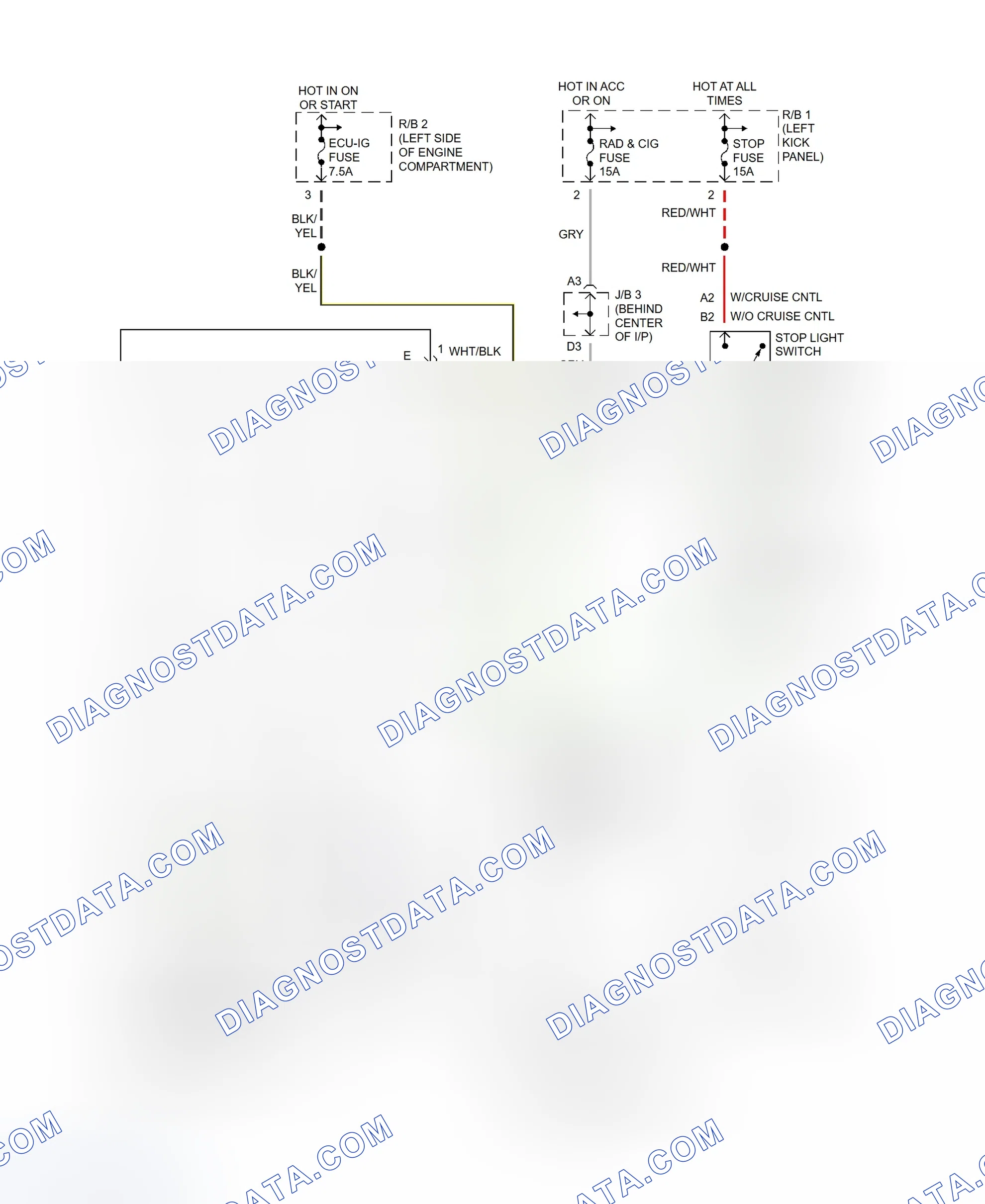 Scheme 98: Shift Interlock System Wiring Diagram (MR2)