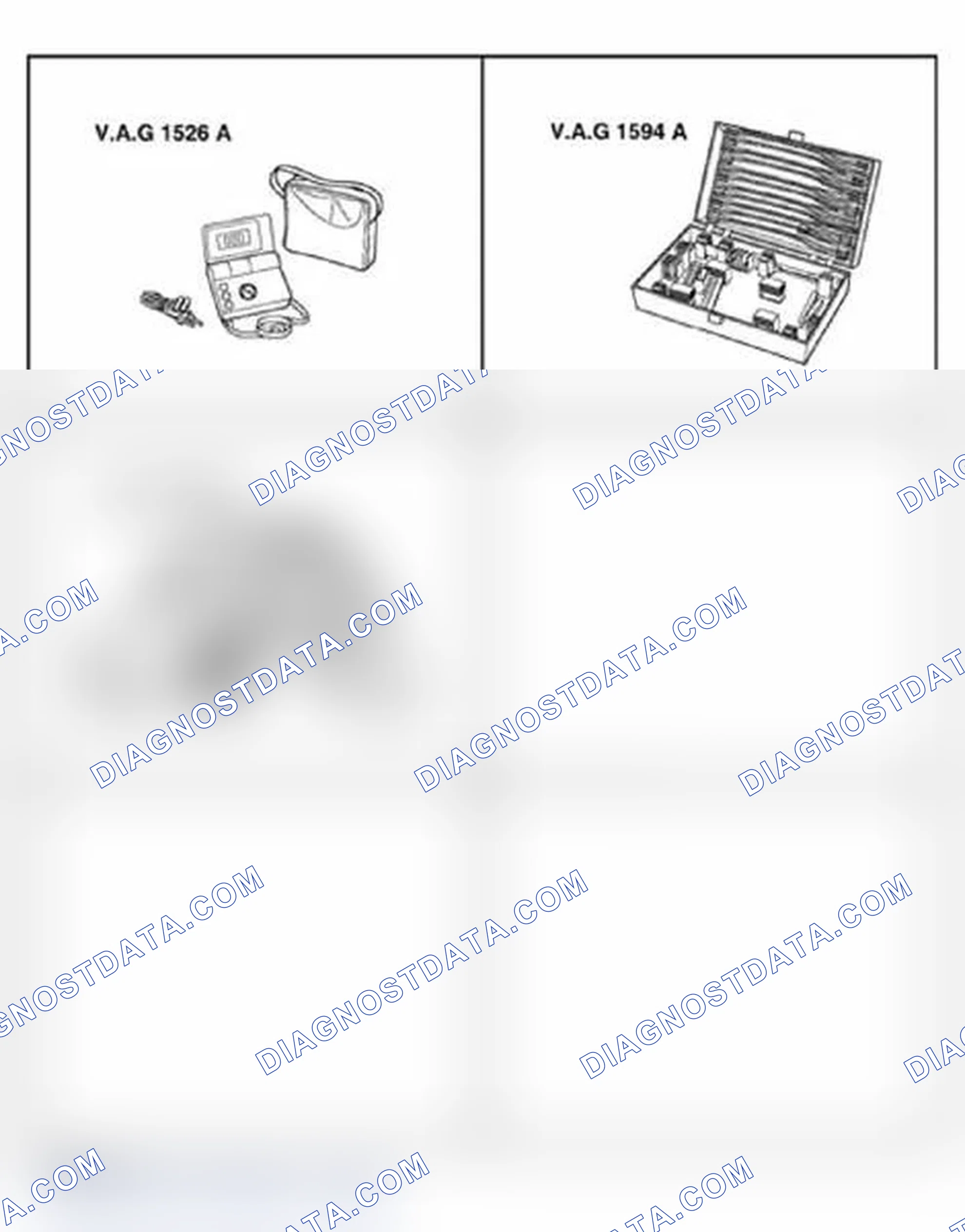 Scheme 61: Special tools and equipment