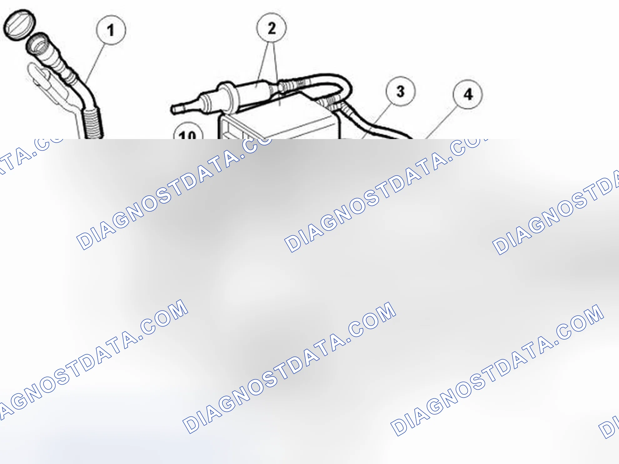 Scheme 465: FUEL SUPPLY SYSTEM B5244S6 AND B5244S, USA