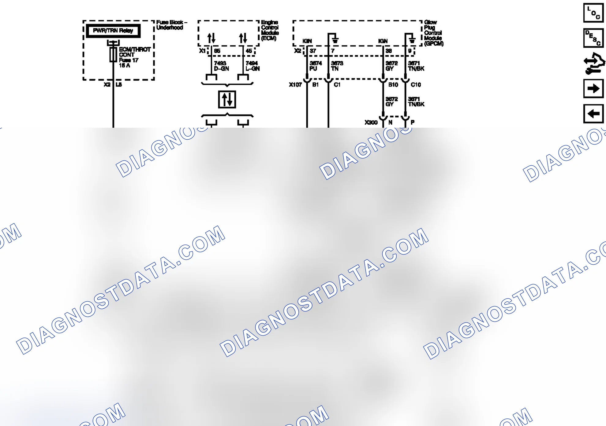 Scheme 122: Engine Data Sensors - Nitrogen Oxides And Reductant Sensor Module