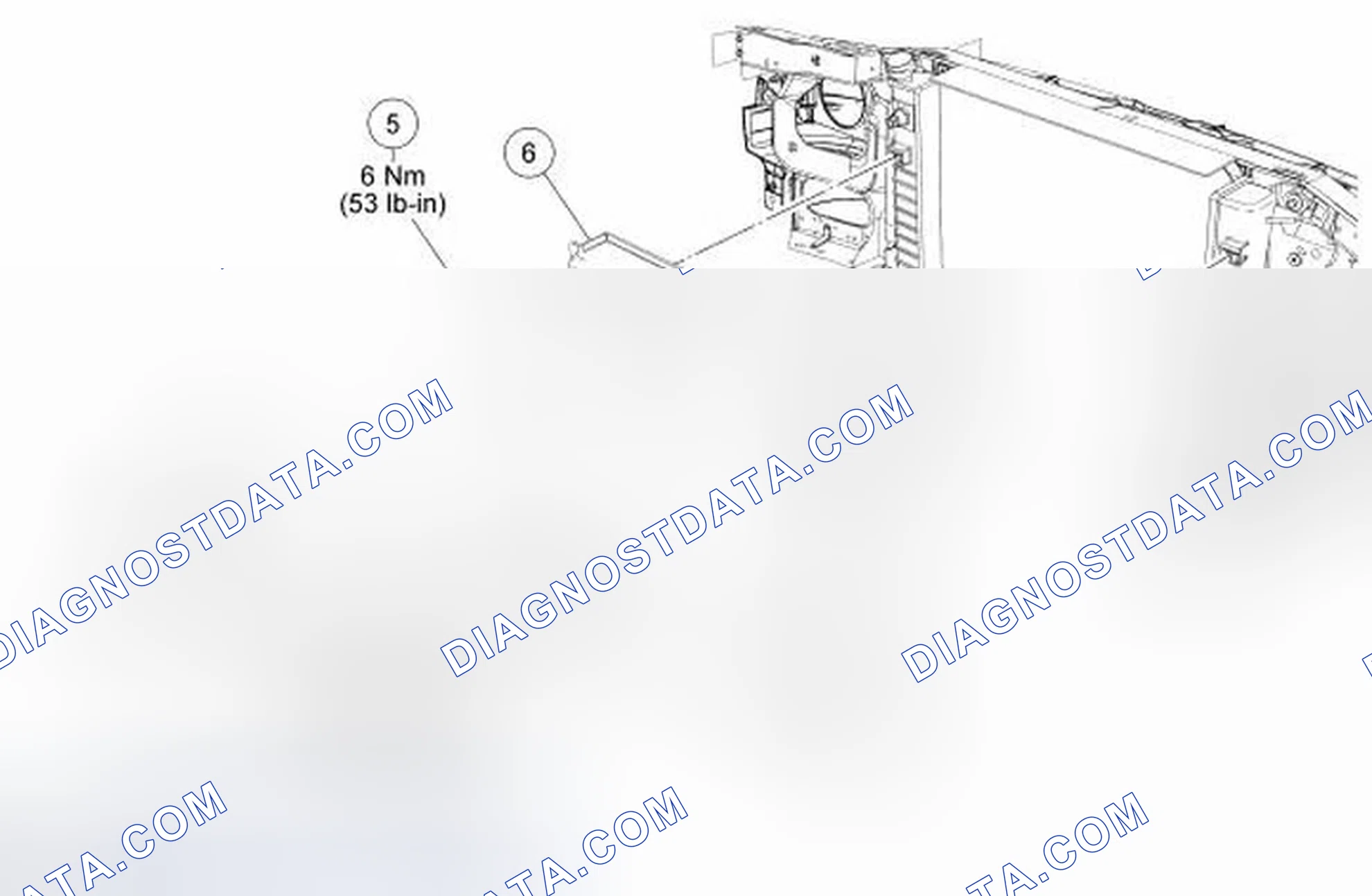 Scheme 16: Radiator and Cooling Fan - Exploded View, 3.0L and 4.0L