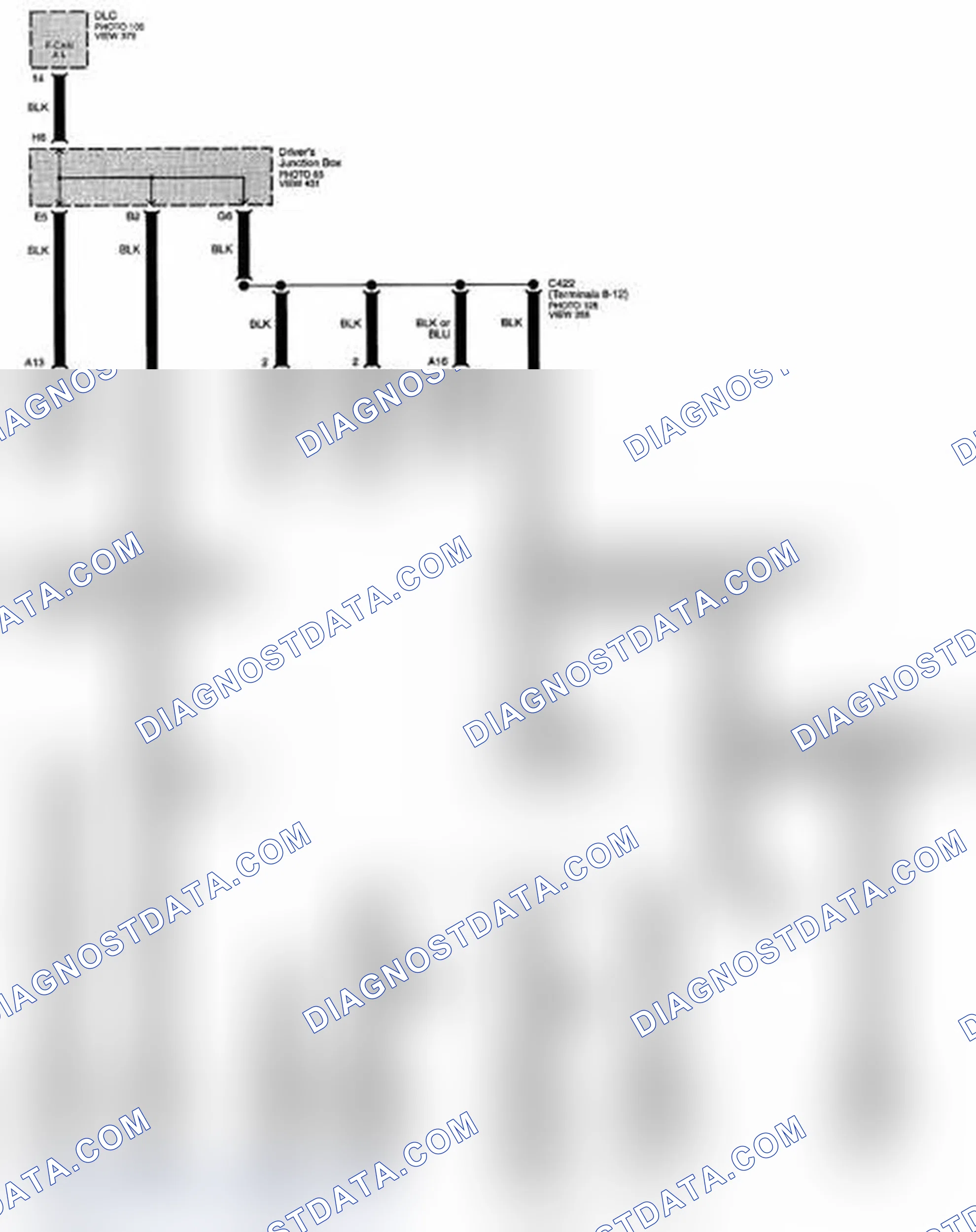 Scheme 190: F-CAN Communication Line Circuit Diagram - Low (Page 50-5)