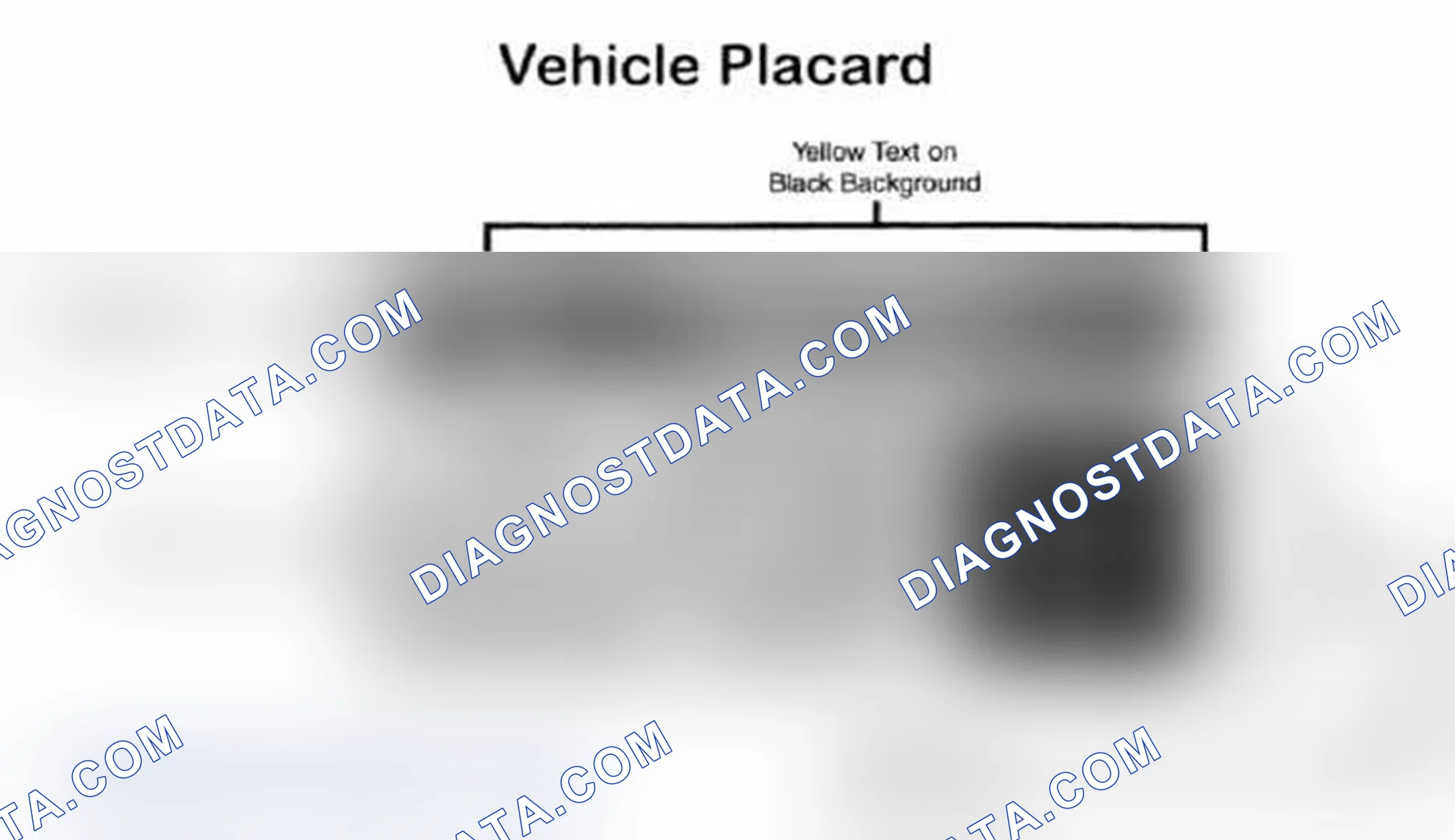 Scheme 28: Vehicle Tire Placard - Typical