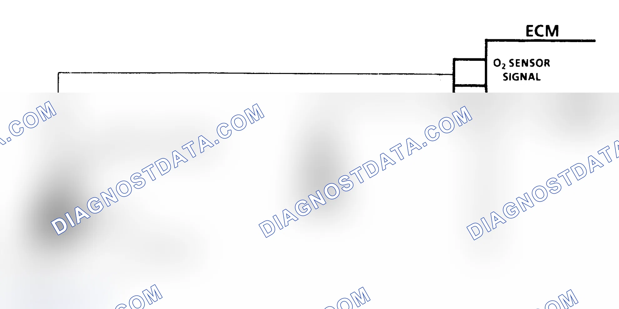 Scheme 238: Code 13 Schematic (7.4L) Open Oxygen Sensor Circuit