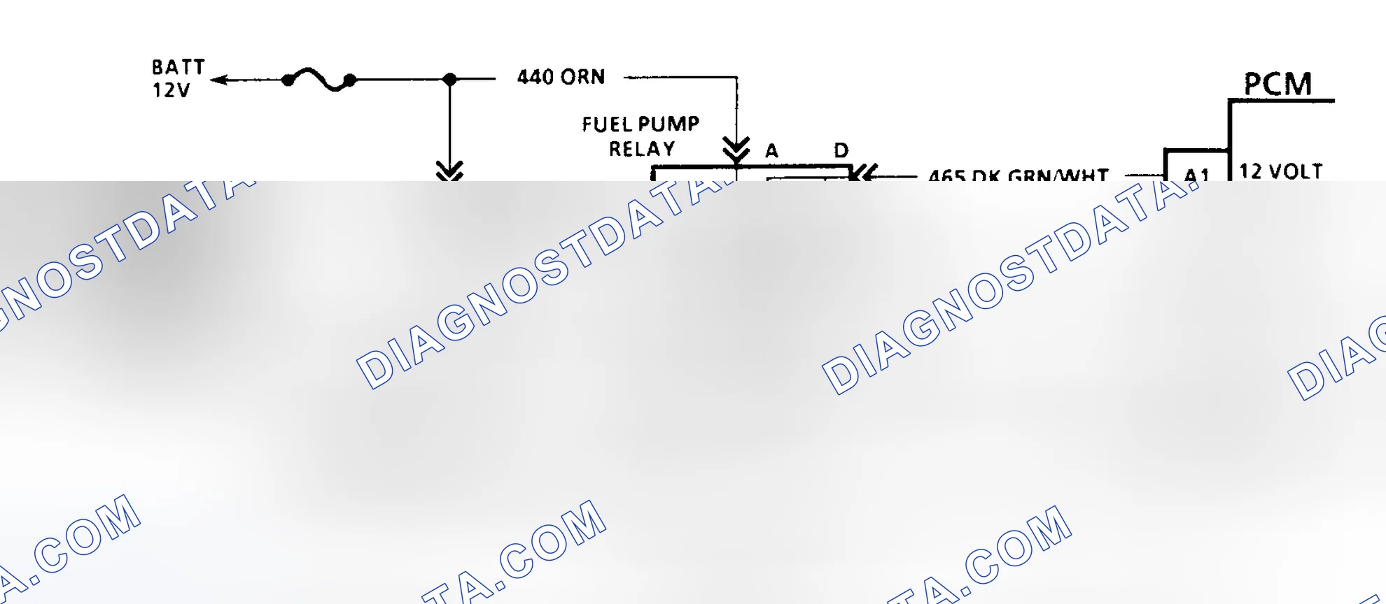 Scheme 140: Code 54 Schematic (All Models W/4L80-E Trans. Except G Series) Fuel Pump Circuit