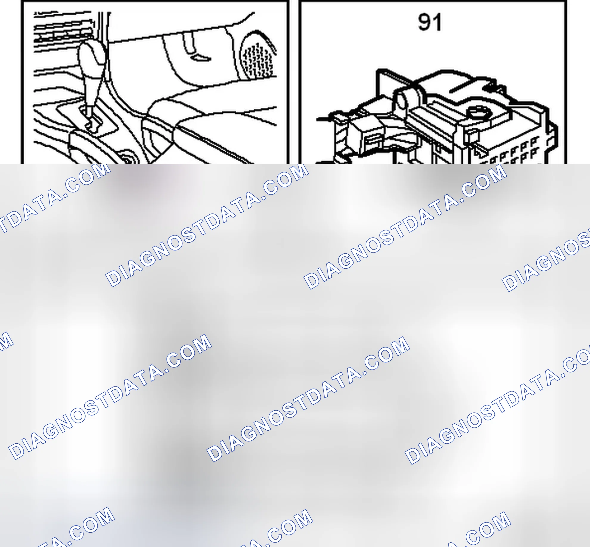 Scheme 589: Selector lever position indicator LEDs (91)