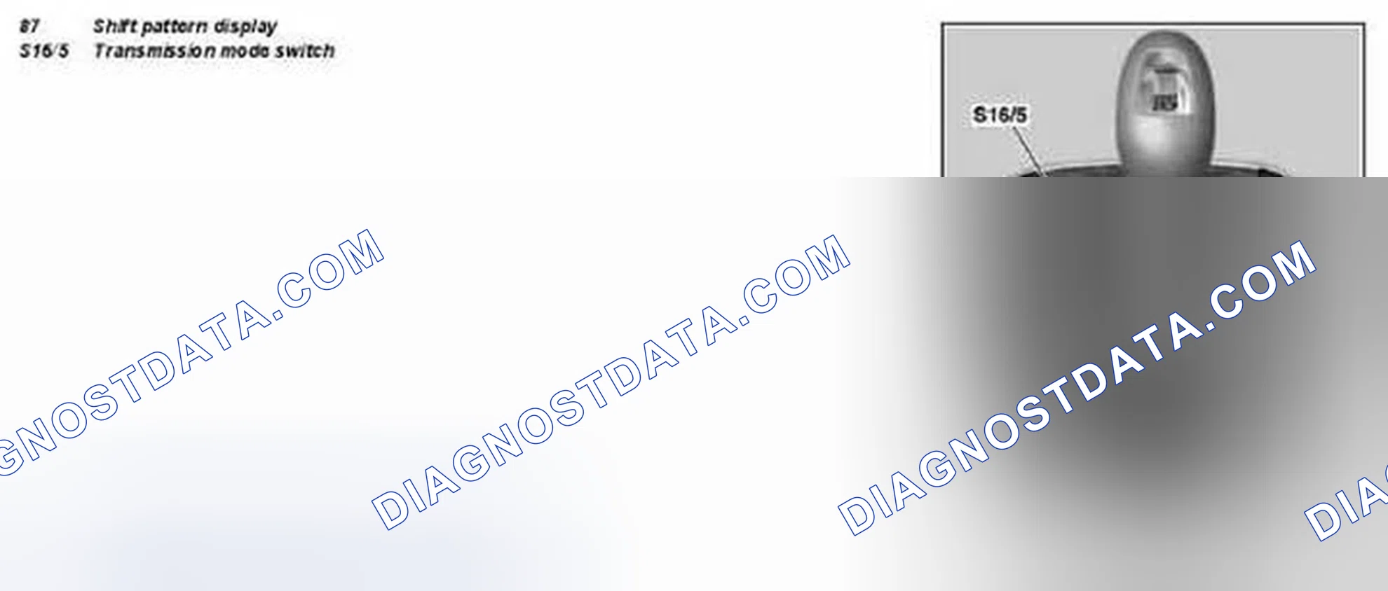 Scheme 52: Identifying Shift Pattern Display And Transmission Mode Switch