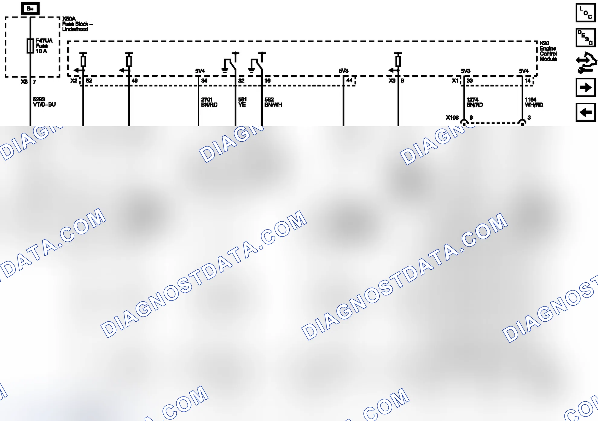 Scheme 89: Engine Data Sensors - Pressure, Temperature And Throttle Controls