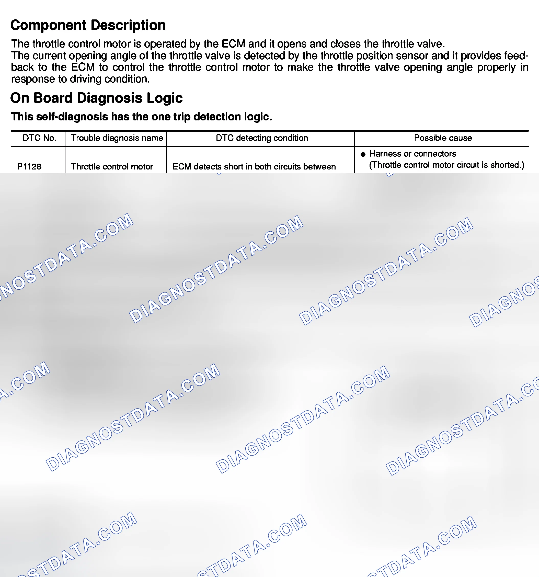 Scheme 225: Component Description, On Board Diagnosis Logic, Fail-Safe Mode & DTC Confirmation Procedure
