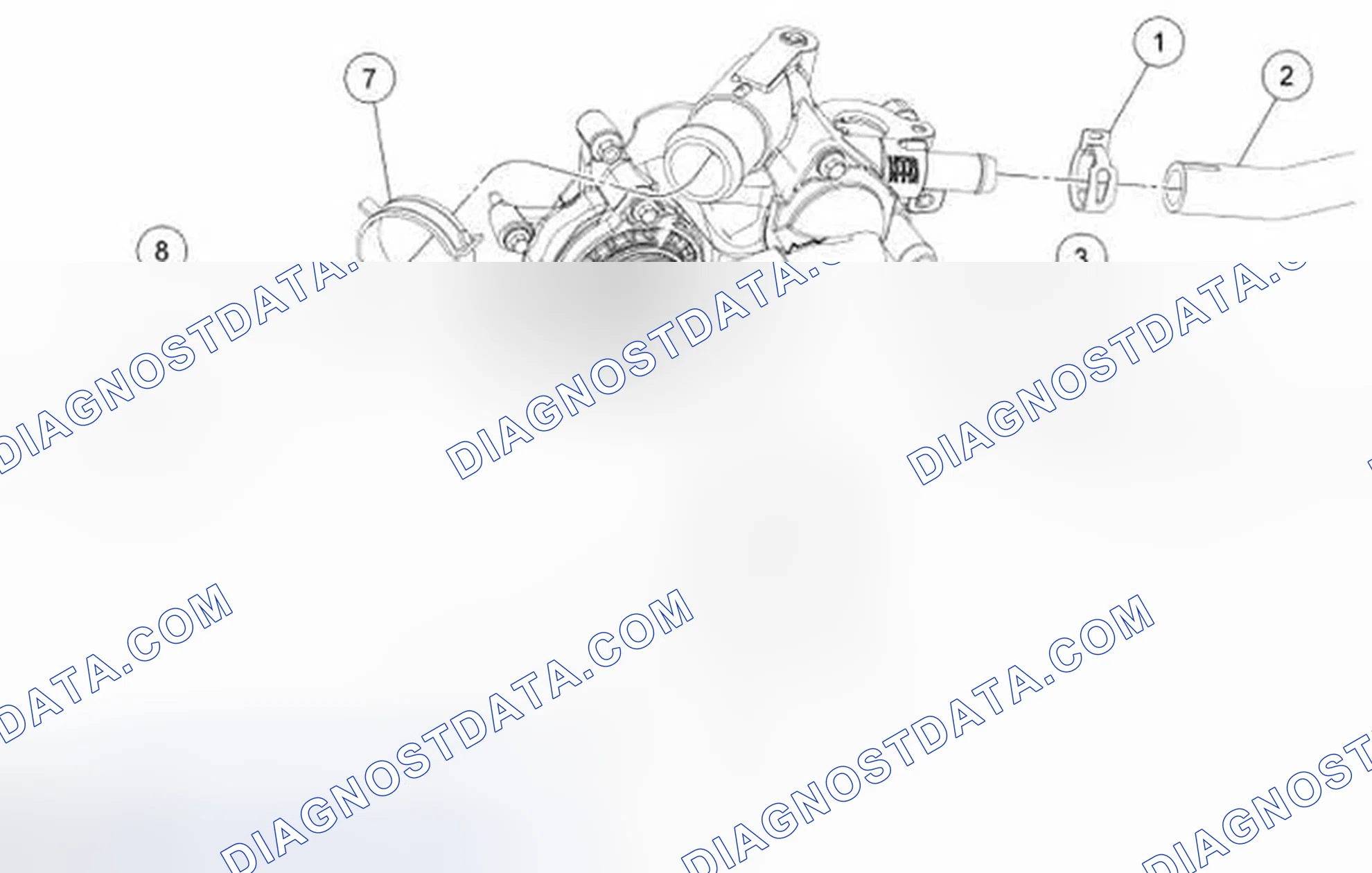 Scheme 22: Coolant Pump Housing - 3.0L (4V)