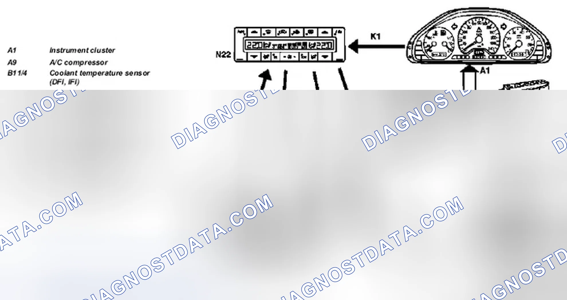 Scheme 172: Air conditioning (automatic), interlinkage of components - GF83.40-P-0001-02C