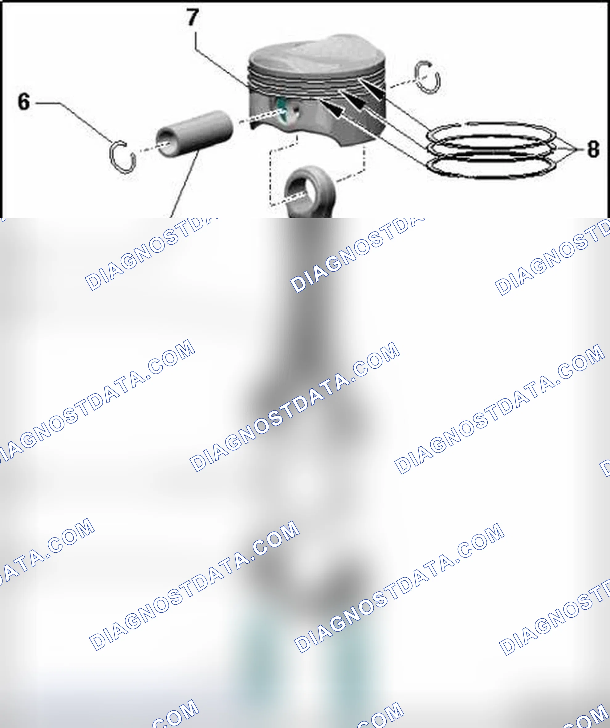 Scheme 208: Piston and Connecting Rod, Component Overview