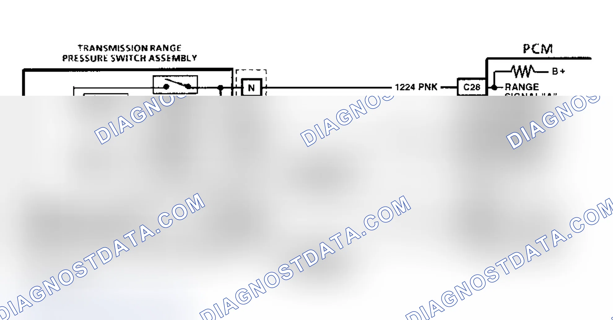 Scheme 44: Code 28, Circuit Diagram (5.7L D Body) Courtesy of General Motors Corp.