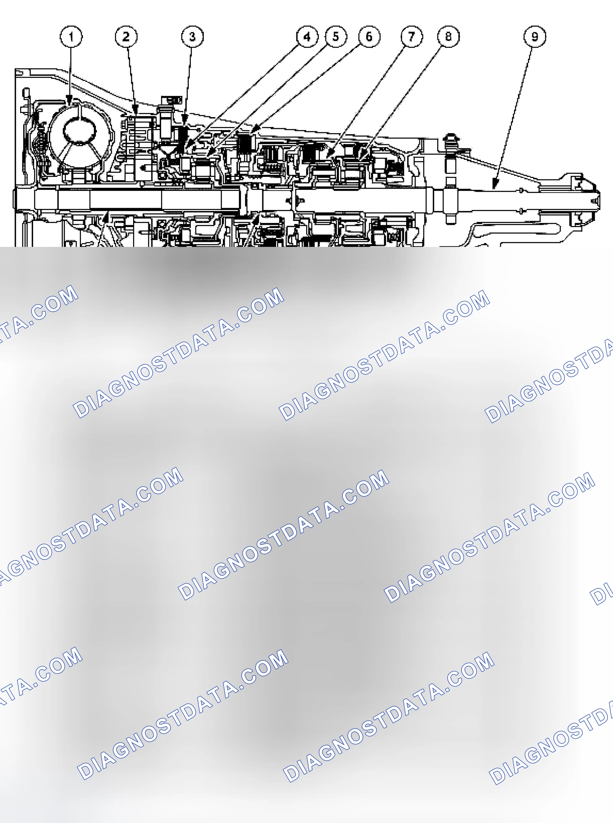 Scheme 319: Automatic Transmission - Sectional View