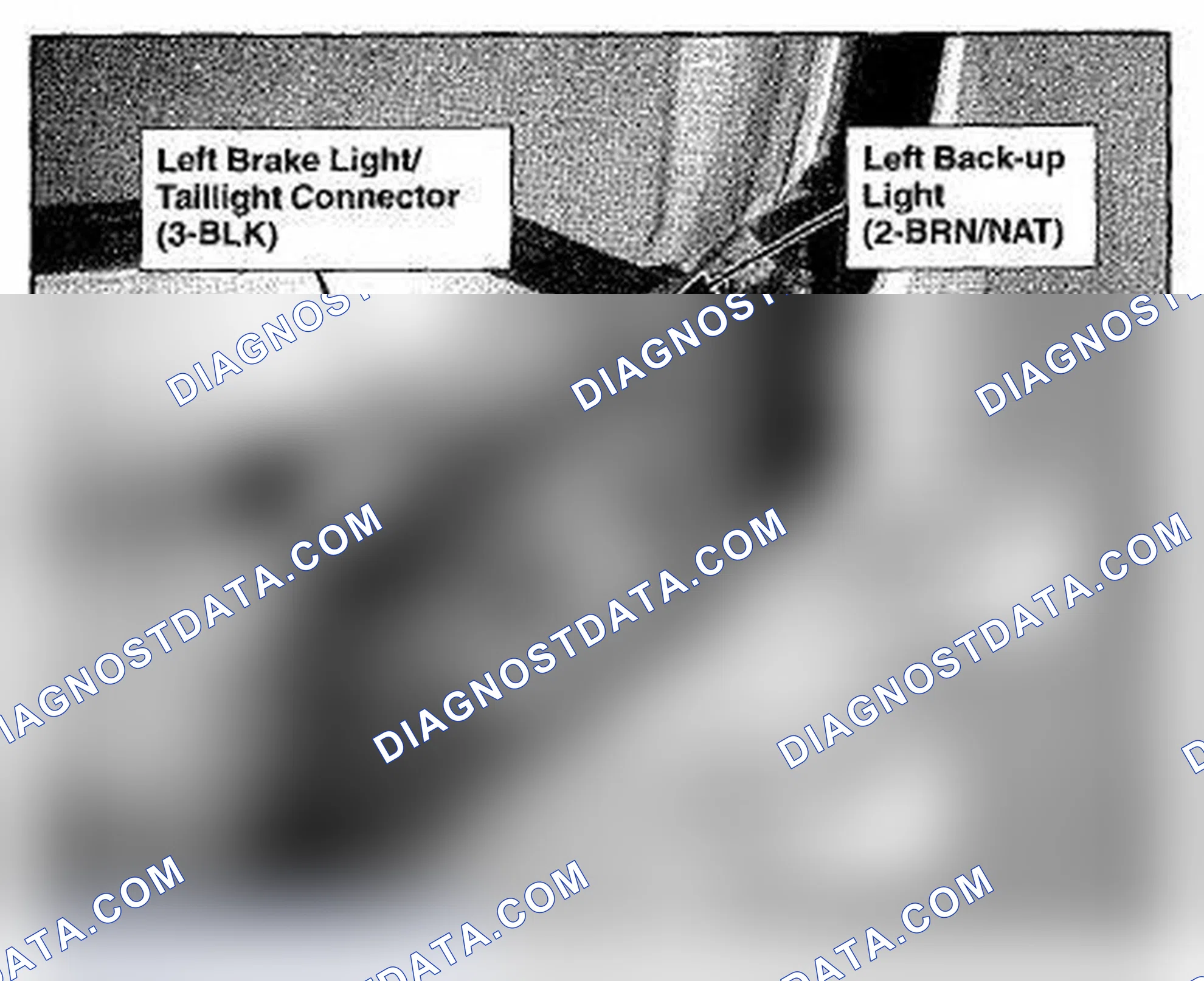 Scheme 1167: Behind Left Taillight Assembly (Right Similar) Component Location (Photo 158)