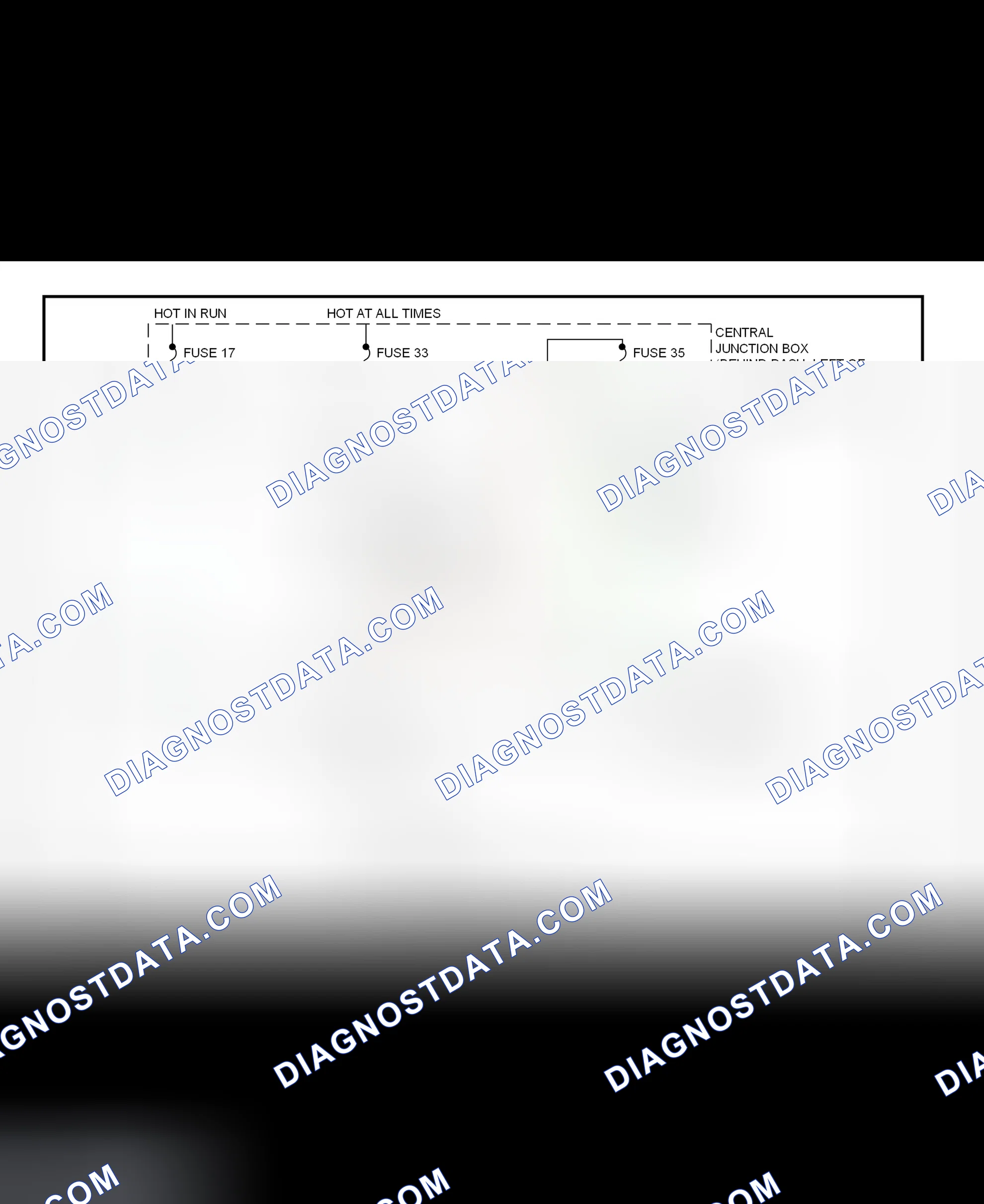 Fig. 25: Shift Interlock System Wiring Diagram (Mustang)