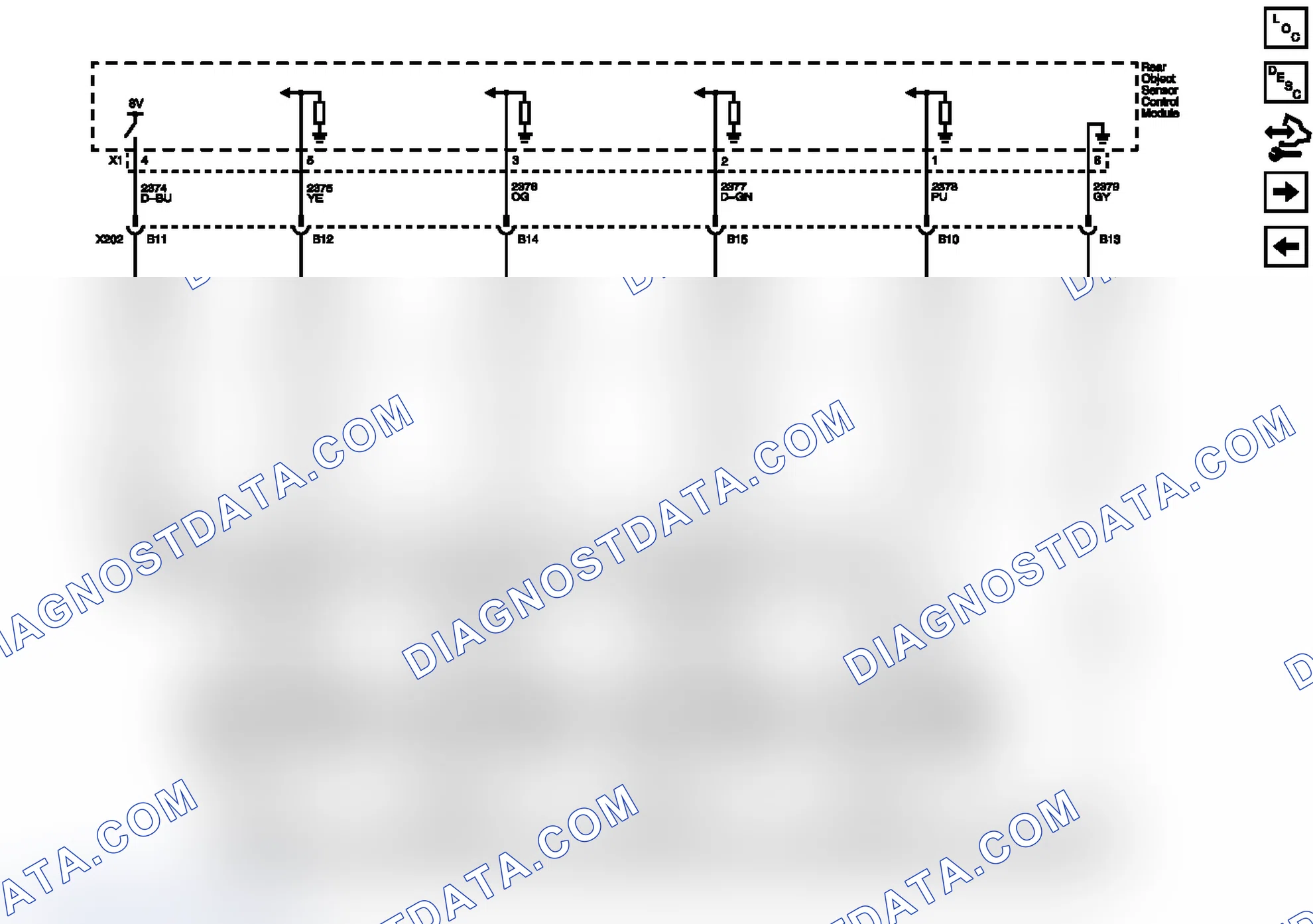 Scheme 2: Rear Object Sensors (UD7)