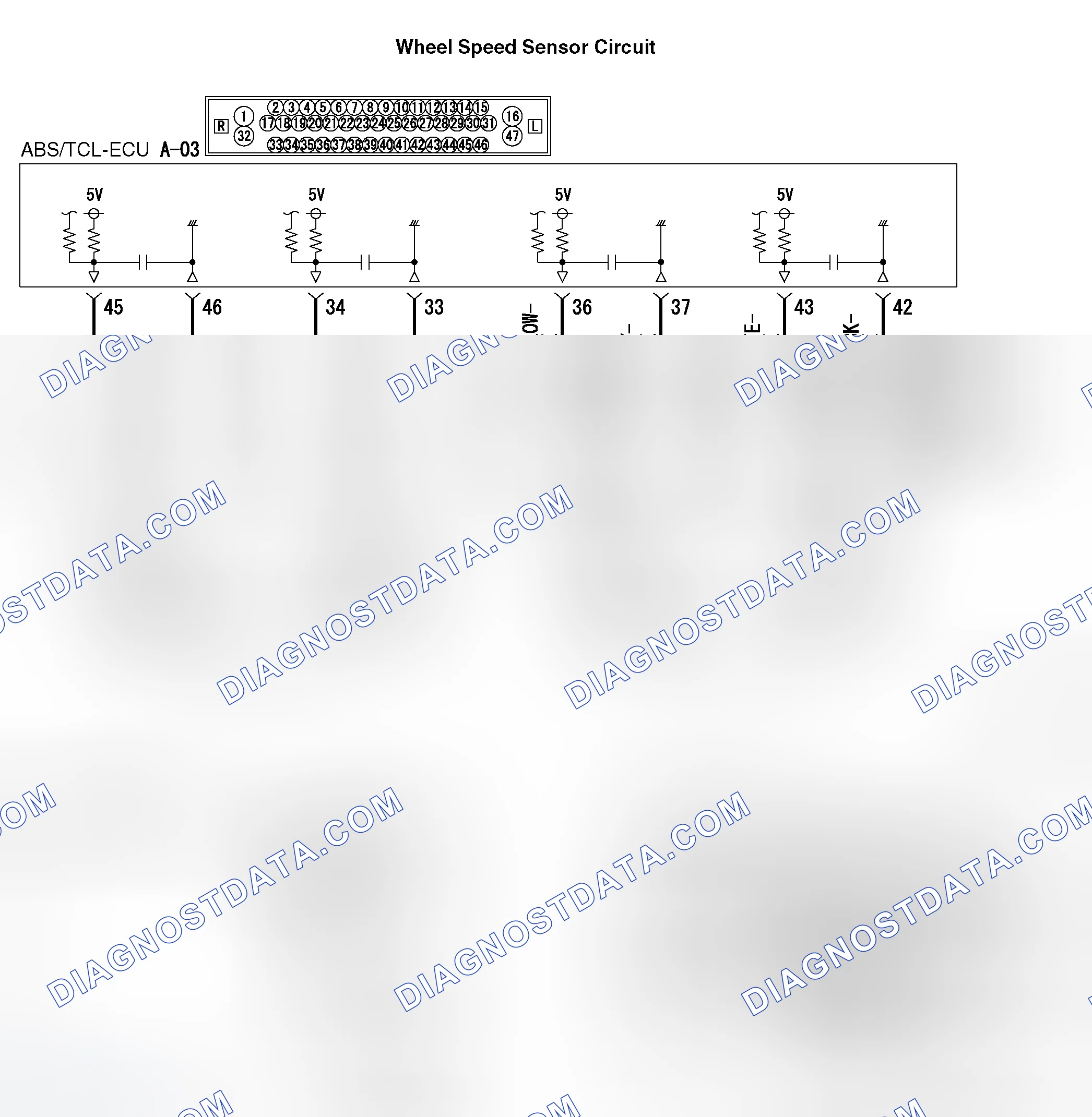 Scheme 4: DTC C1200: Front Right Wheel Speed Sensor (Open Circuit or Short Circuit)