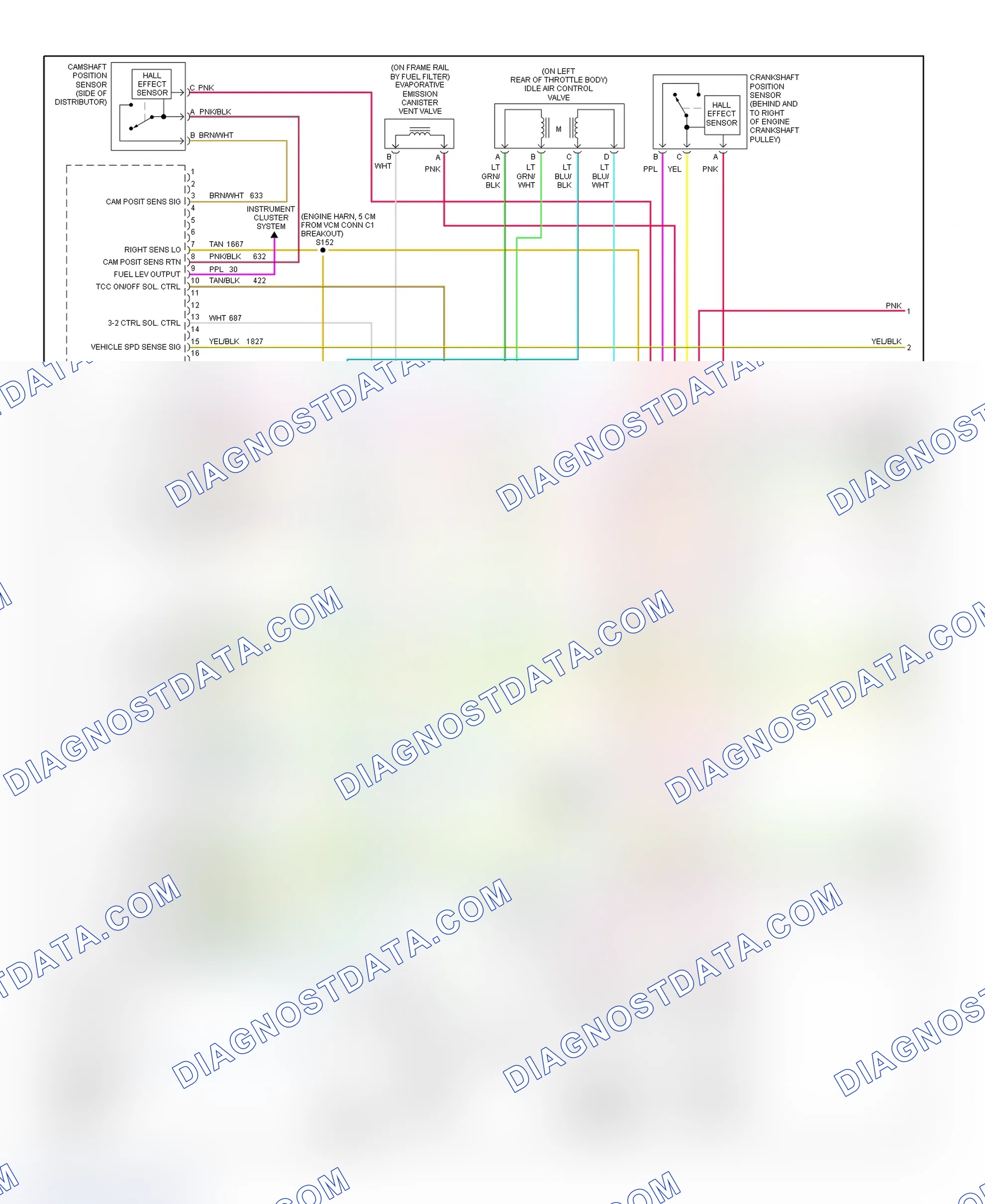 Scheme 7: PCM Wiring Diagram (Astro & Safari - 4.3L - 1 Of 4)