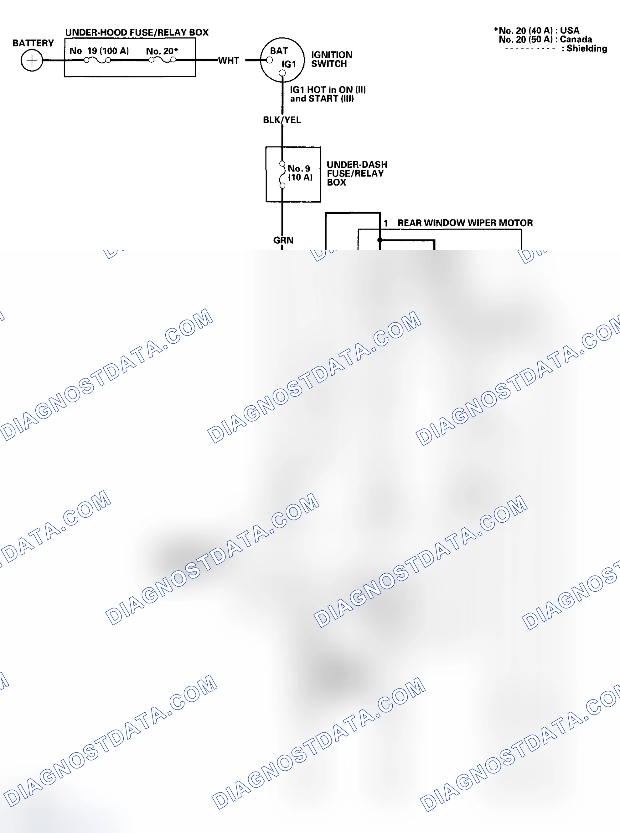 Scheme 4: Circuit Diagram - Rear Window