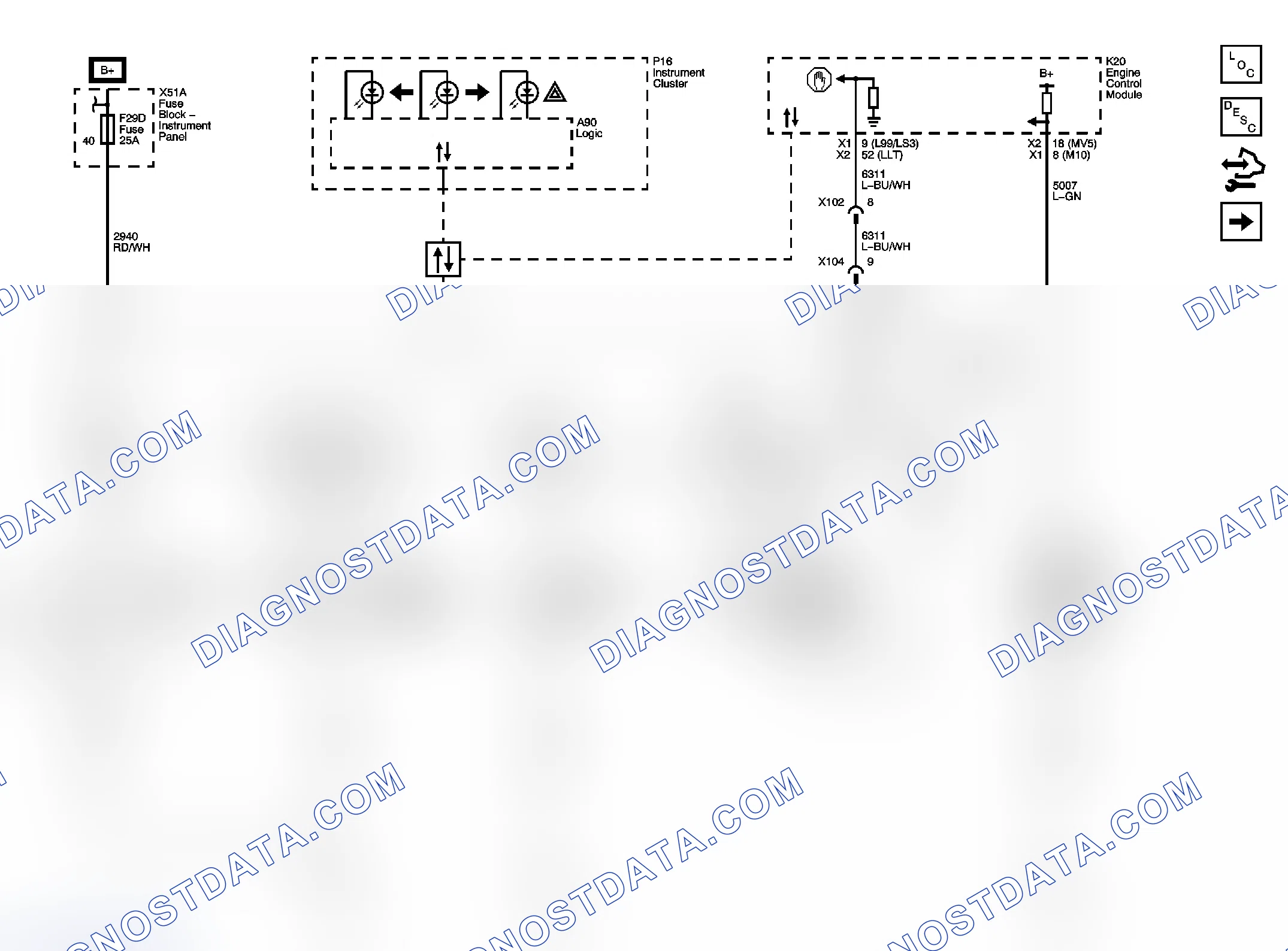 Scheme 5: Exterior Lights Wiring Schematics