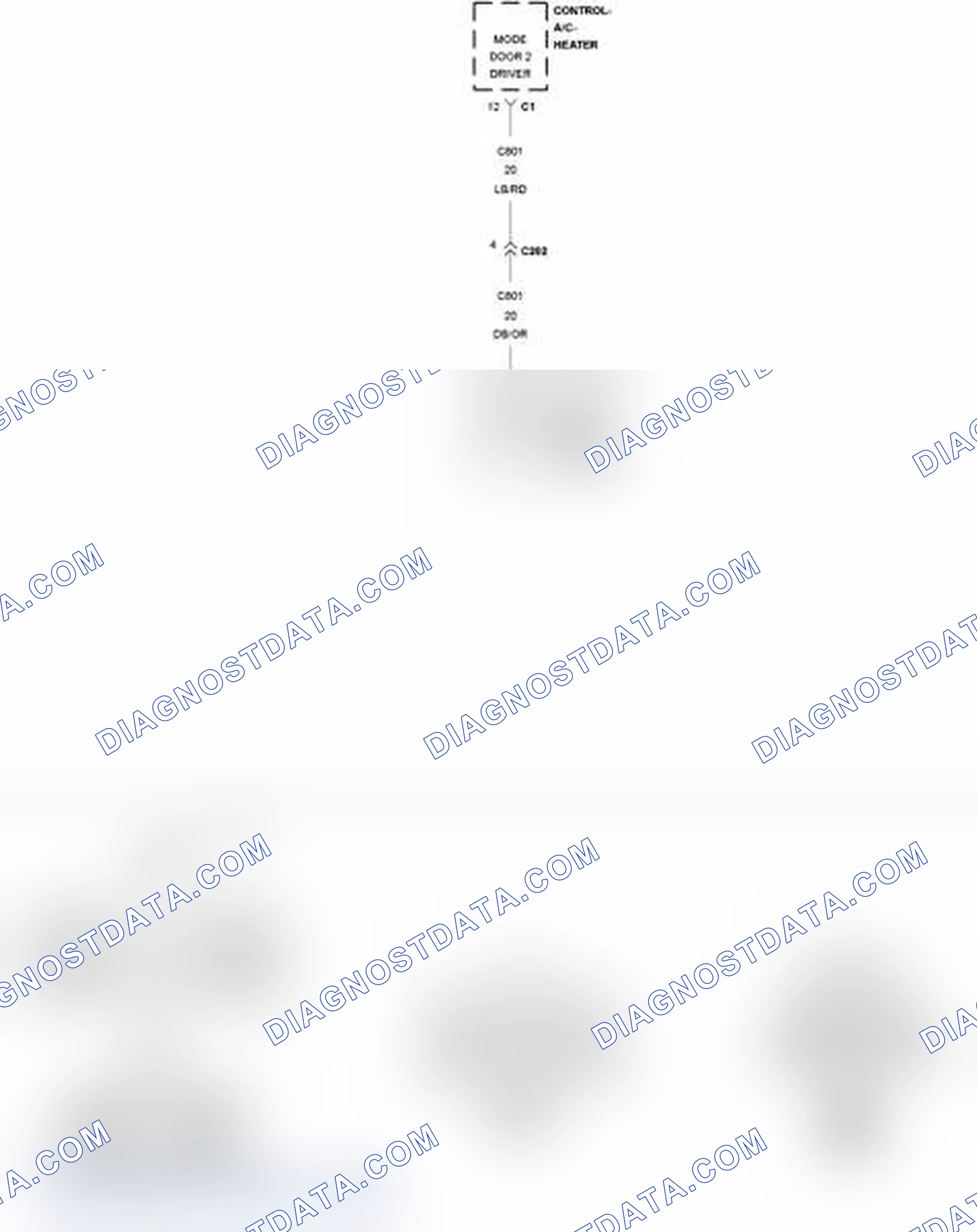 Scheme 25: B1048-FLOOR/DEFROST MODE DOOR CONTROL CIRCUIT HIGH