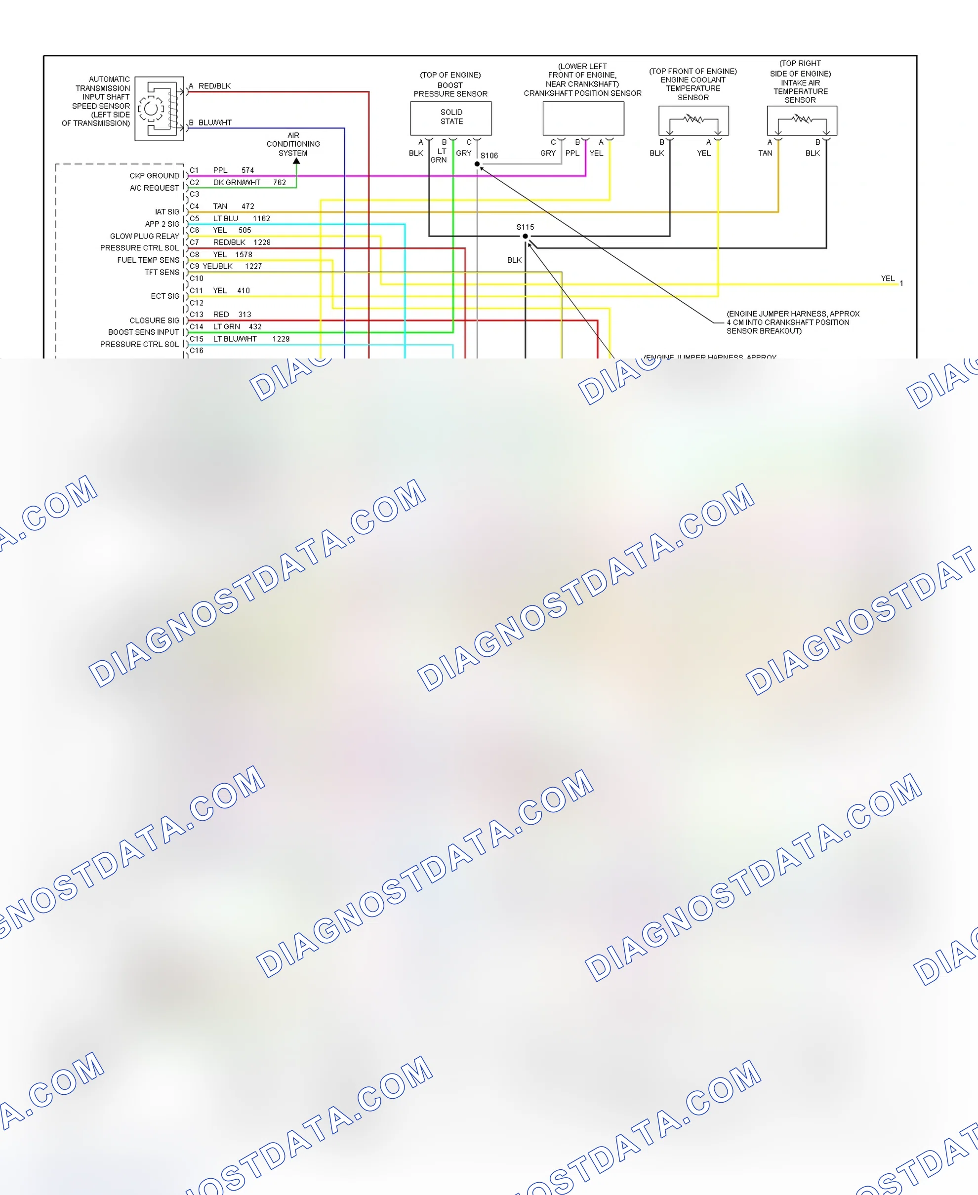 Scheme 56: PCM Wiring Diagram (Express & Savana - 6.5L - 1 Of 4)