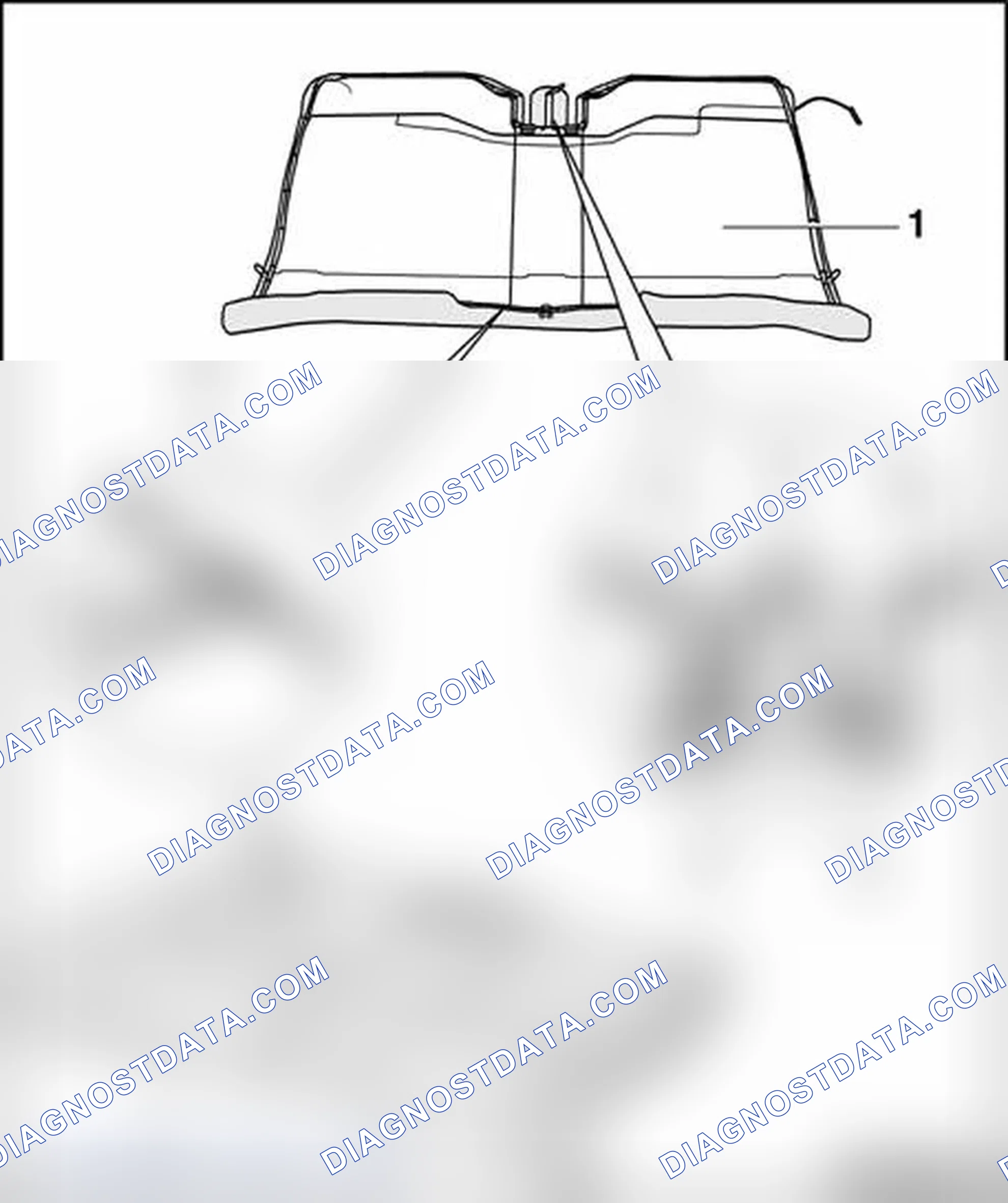 Scheme 268: Seat cover and padding for rear seat bench, assembly overview
