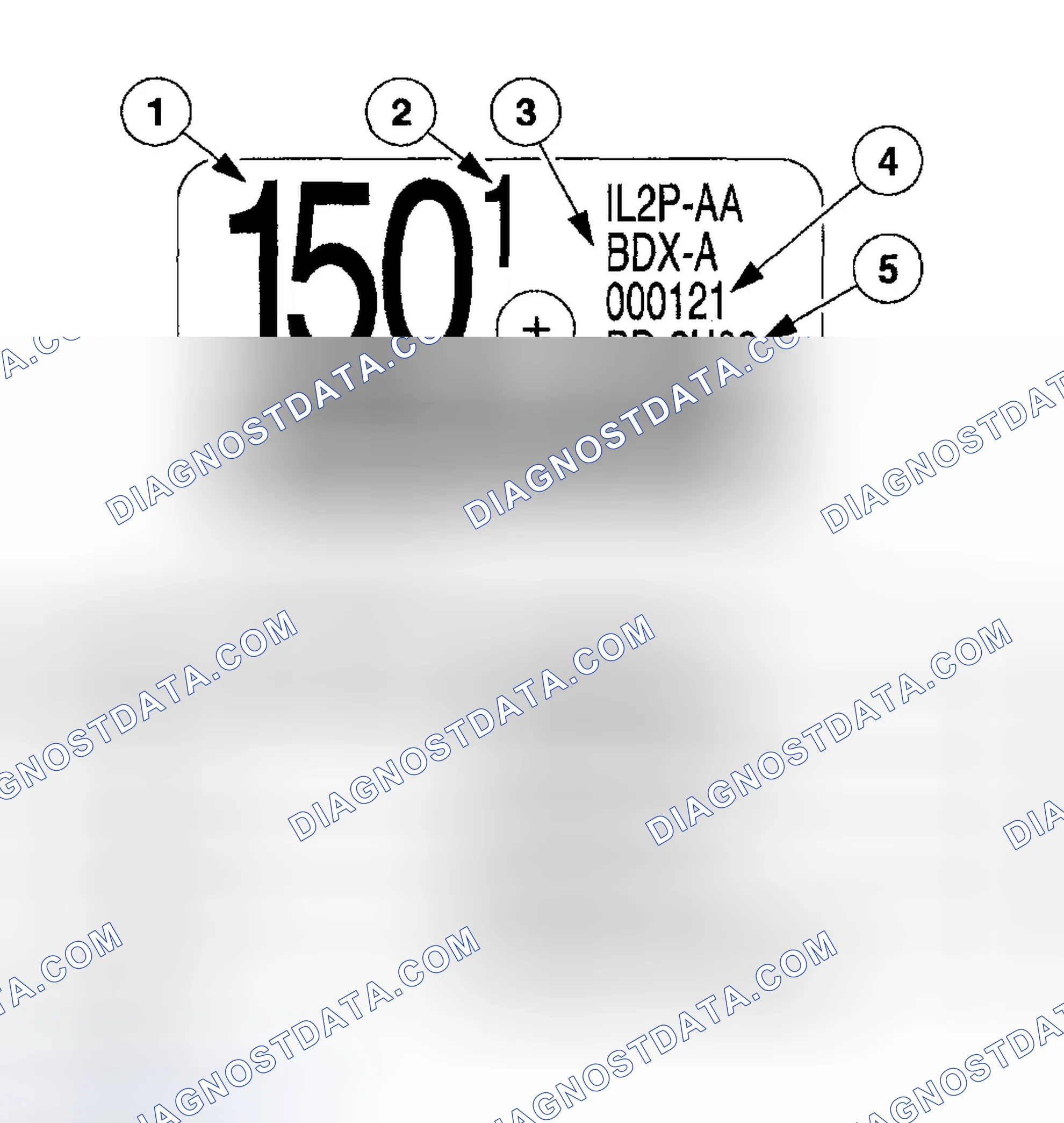Scheme 129: I. D. Tag Located on Transmission Case