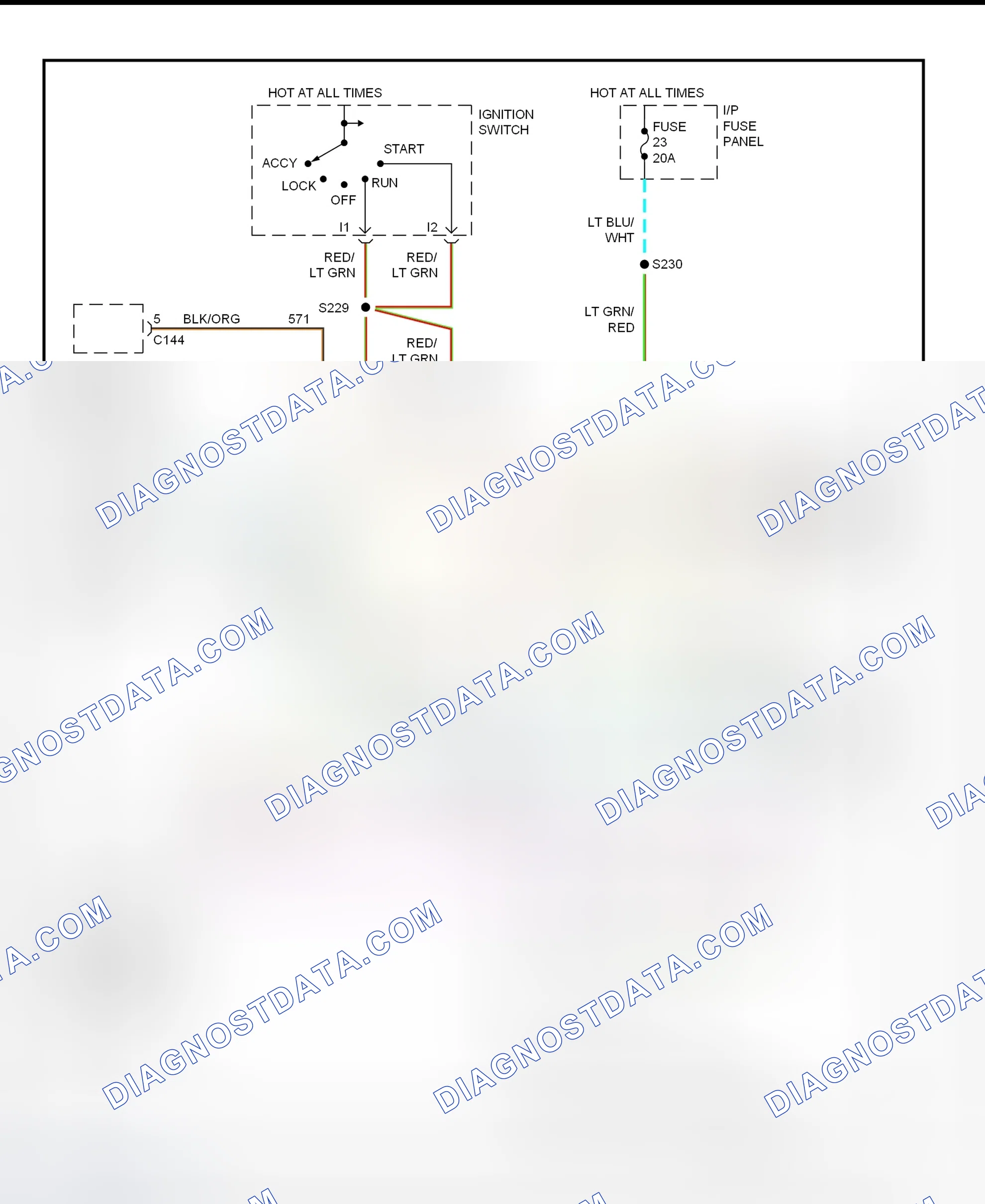 Scheme 4: Data Link Connectors Wiring Diagram (Diesel)