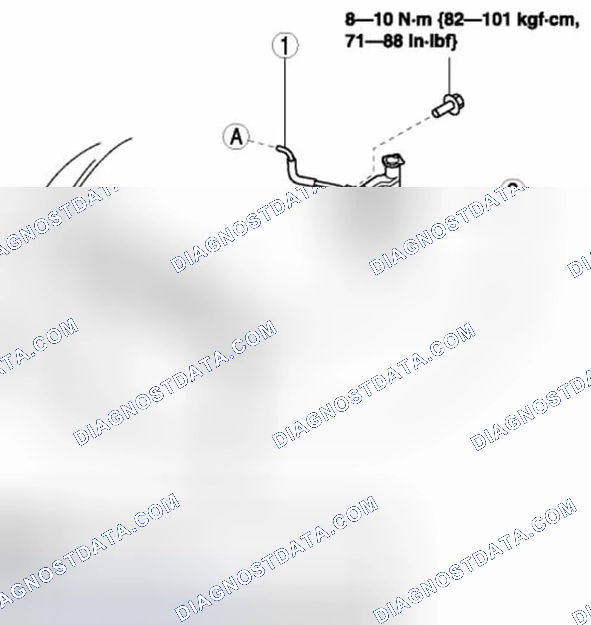 Scheme 9: Coolant Reserve Tank And Hose With Torque Specifications
